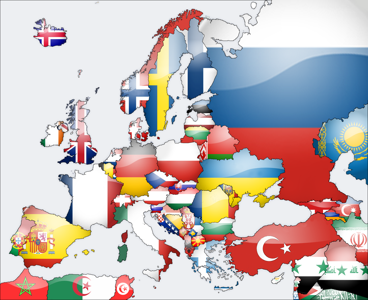 Cartoon Europe Wallpaper