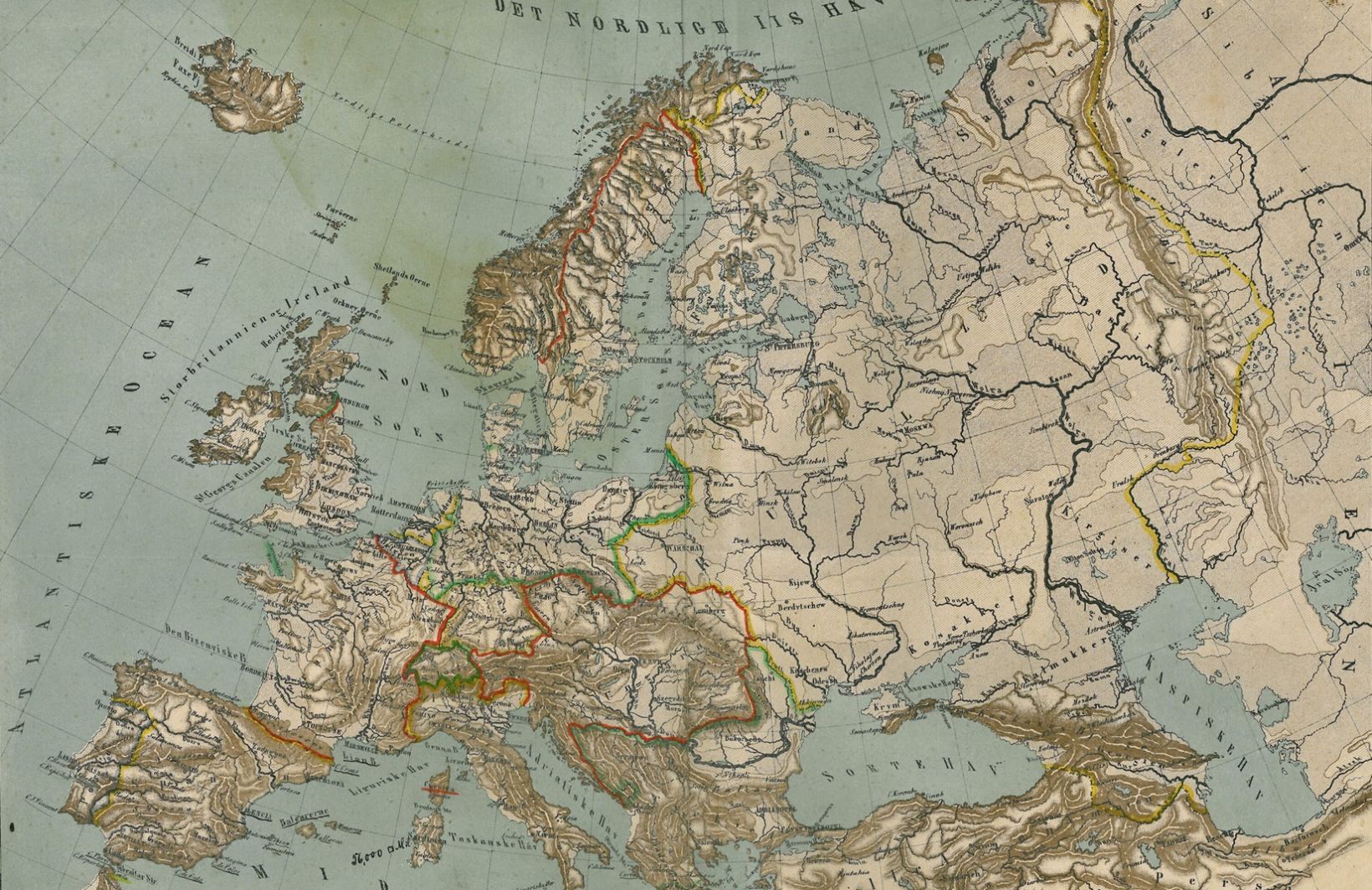 Antique Map of Europe Wallpaper Mural. Hovia UK. Europe wallpaper, Mural wallpaper, Mural