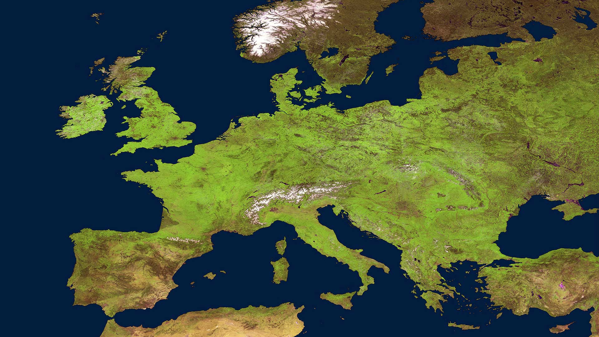 Wallpaper Map of Europe 1920x1080 Full HD 2K Picture, Image
