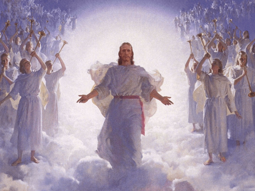 Free download Christian Image Jesus Christ on Heaven with Angels Wallpaper [1024x768] for your Desktop, Mobile & Tablet. Explore Wallpaper of Heaven. Heaven Wallpaper Background, Heaven Wallpaper, Kingdom