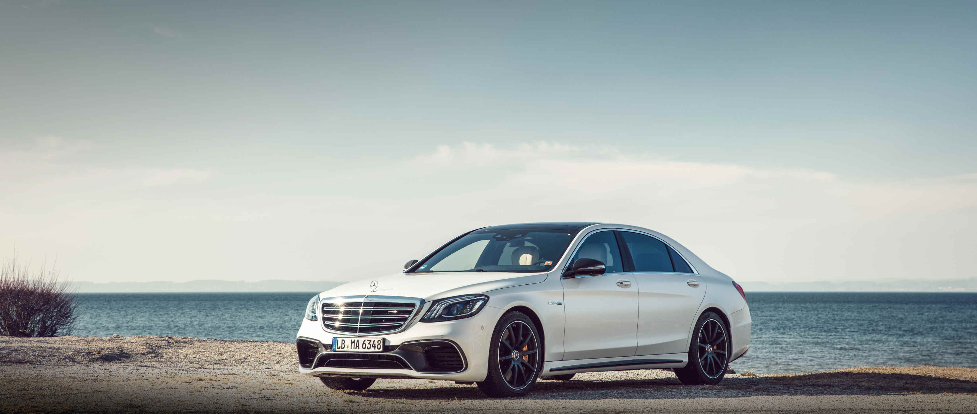 Mercedes Amg S 63 4matic In Designo Diamond White Bright Benz S Class