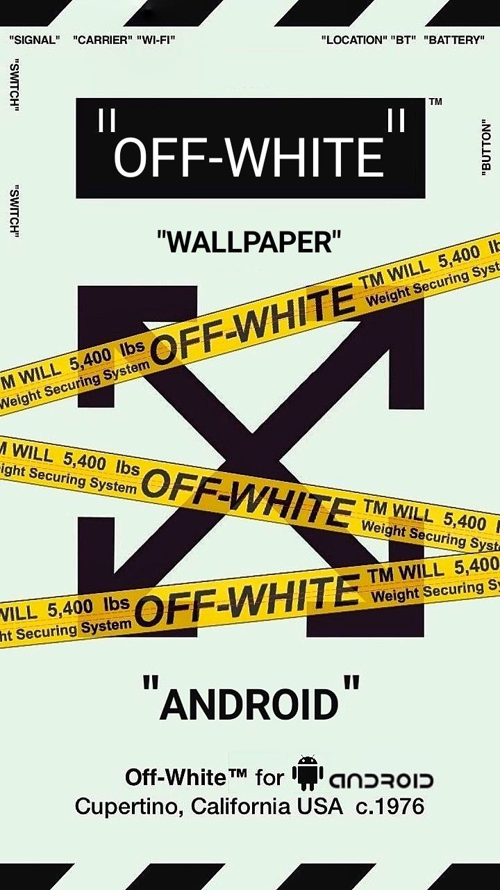 OFF WHITE ANDROID WALLPAPER. Poster Grafis, Dinding Gambar, Pemandangan Abstrak