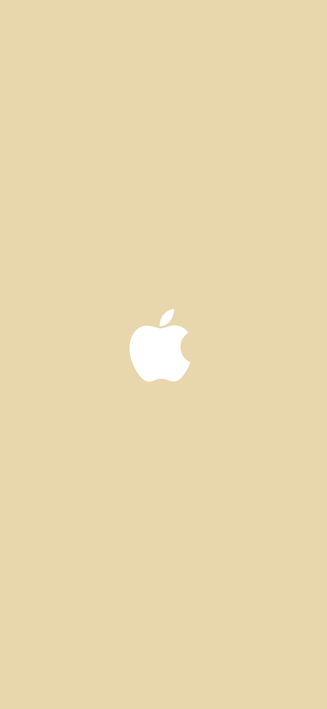 iPhoneXpapers apple logo gold minimal