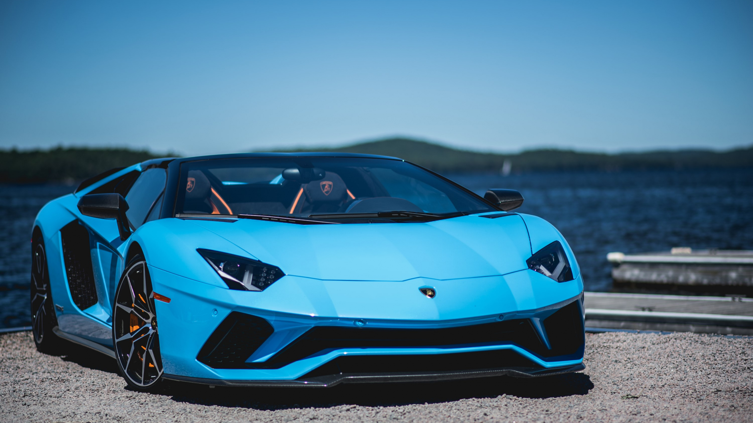 Download Blue, sports car, Lamborghini Aventador S wallpaper, 2560x Dual Wide, Widescreen 16: Widescreen