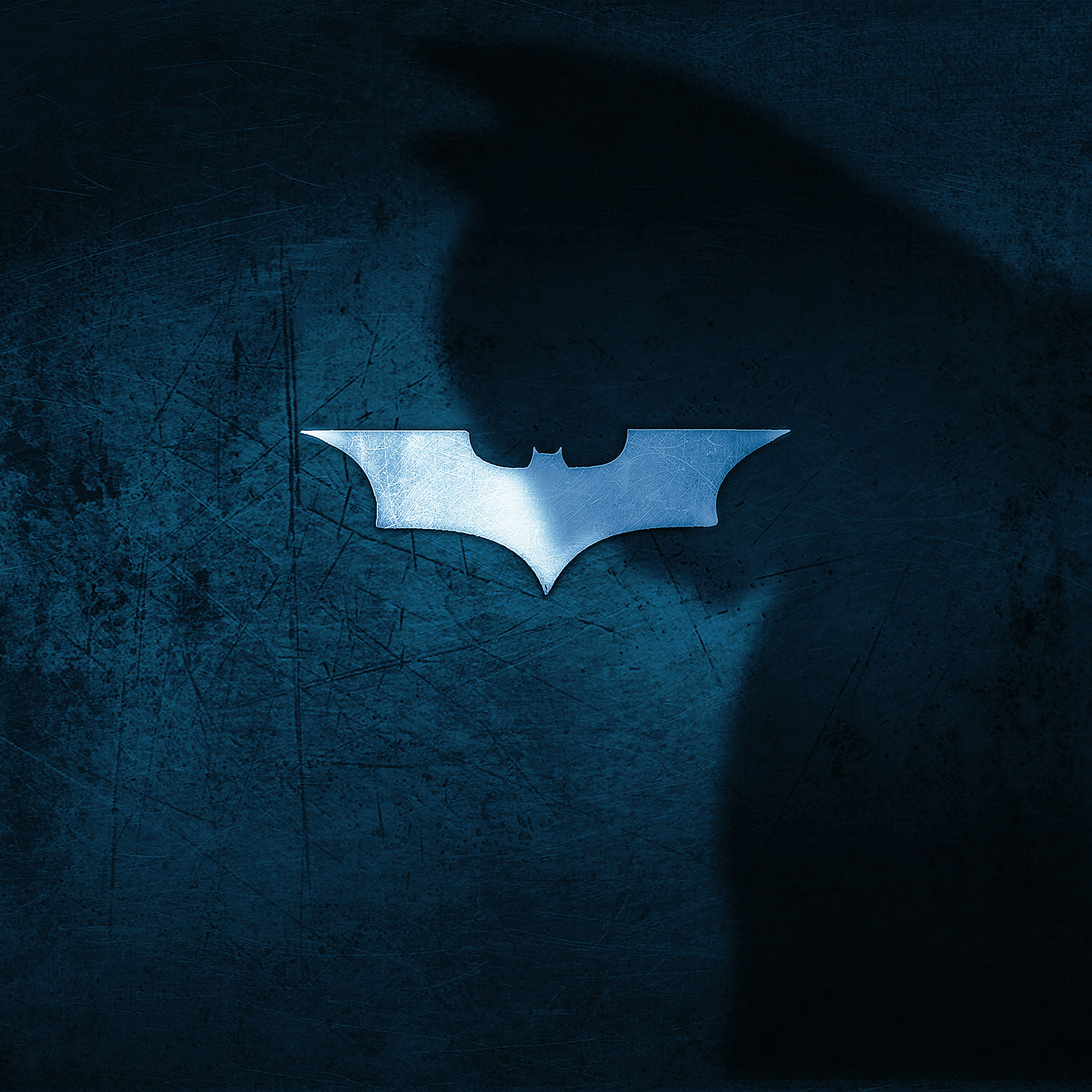Wallpaper Batman Whadow Logo Blue