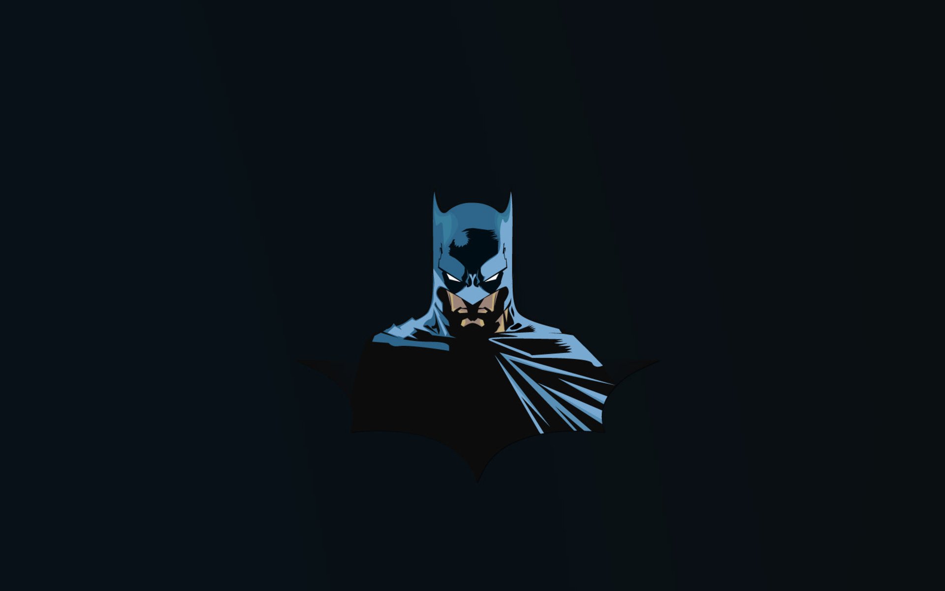Download Wallpaper Batman, Blue Background, Superheroes, Minimal, Bat Man, Batman At Night, Batman Minimalism For Desktop With Resolution 1920x1200. High Quality HD Picture Wallpaper