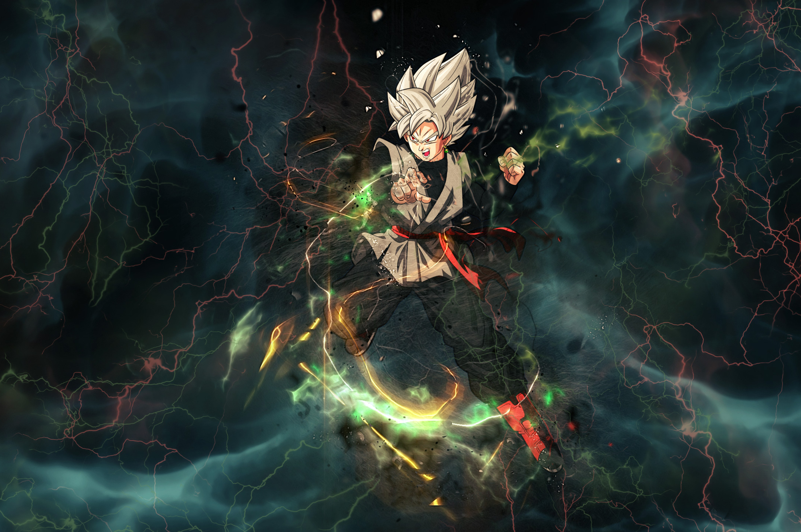 Black Goku Dragon Ball Super Anime Chromebook Pixel HD 4k Wallpaper, Image, Background, Photo and Picture