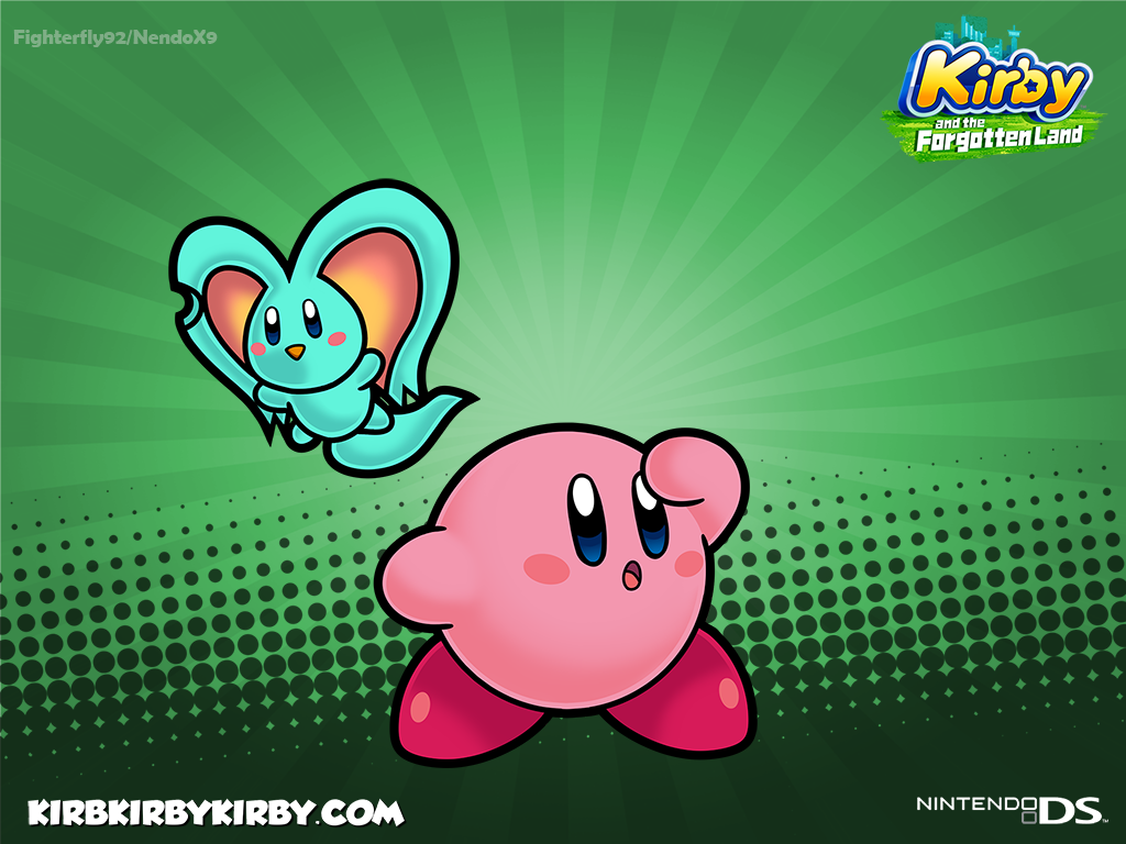 Elfilin and Kirby in Kirby Super Star Ultra's art style. 3 more days until Forgotten Land!