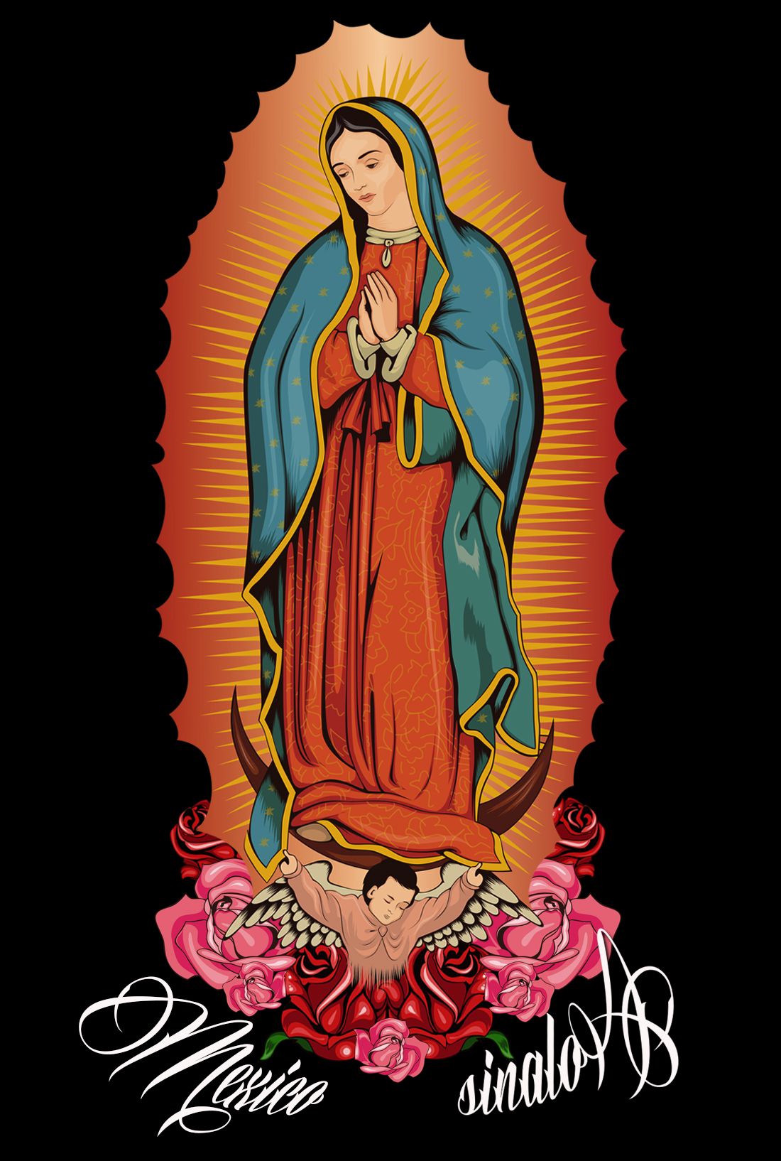 Guadalupe. Virgin mary tattoo, Virgin mary art, Hispanic art