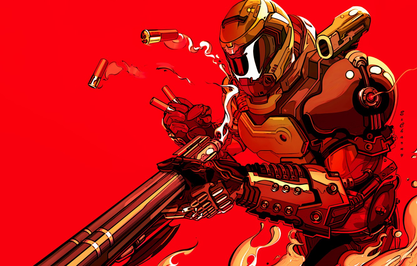 Wallpaper game, art, id Software, 2020, DOOM Eternal image for desktop, section игры