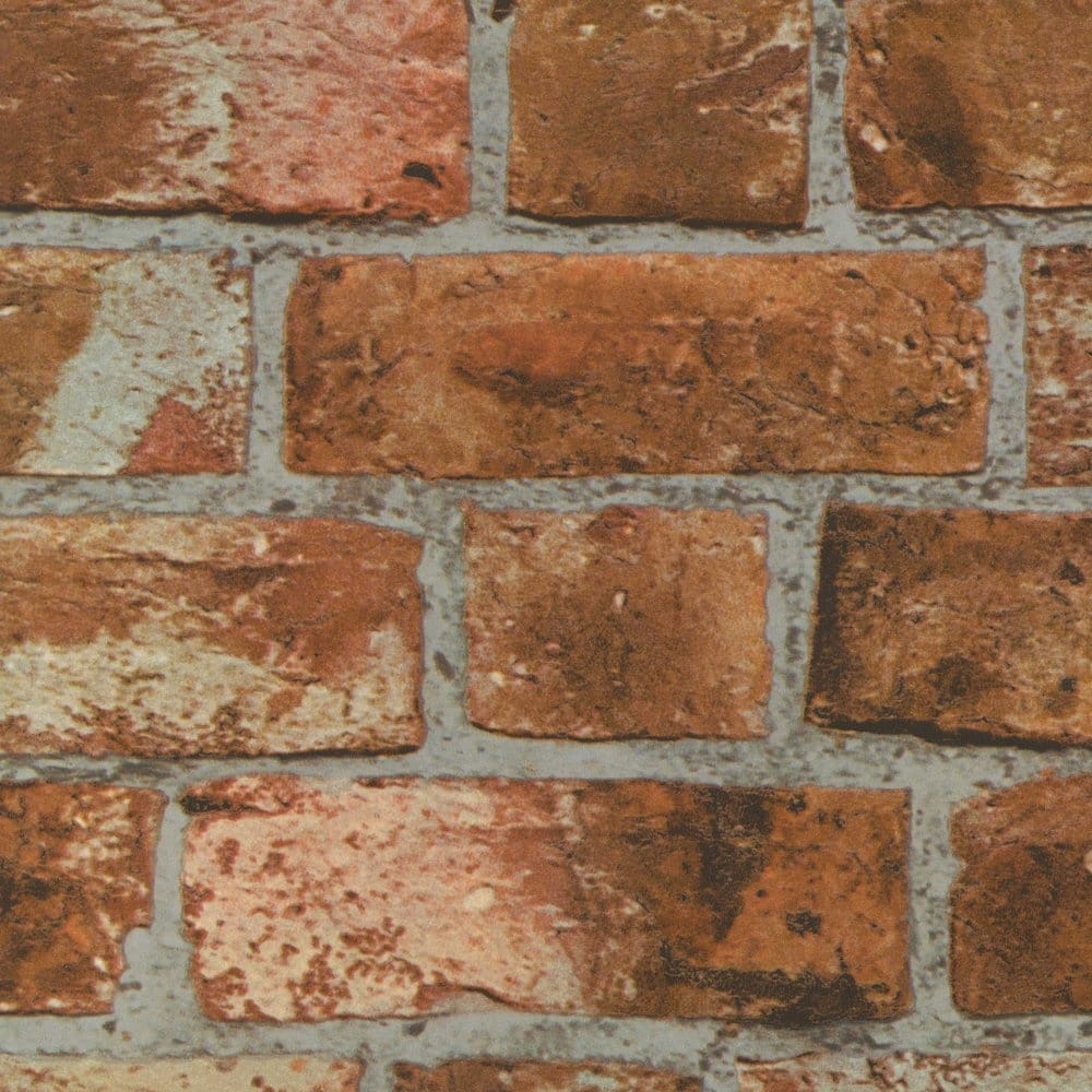 Buy Distinctive Brick Wallpaper Red