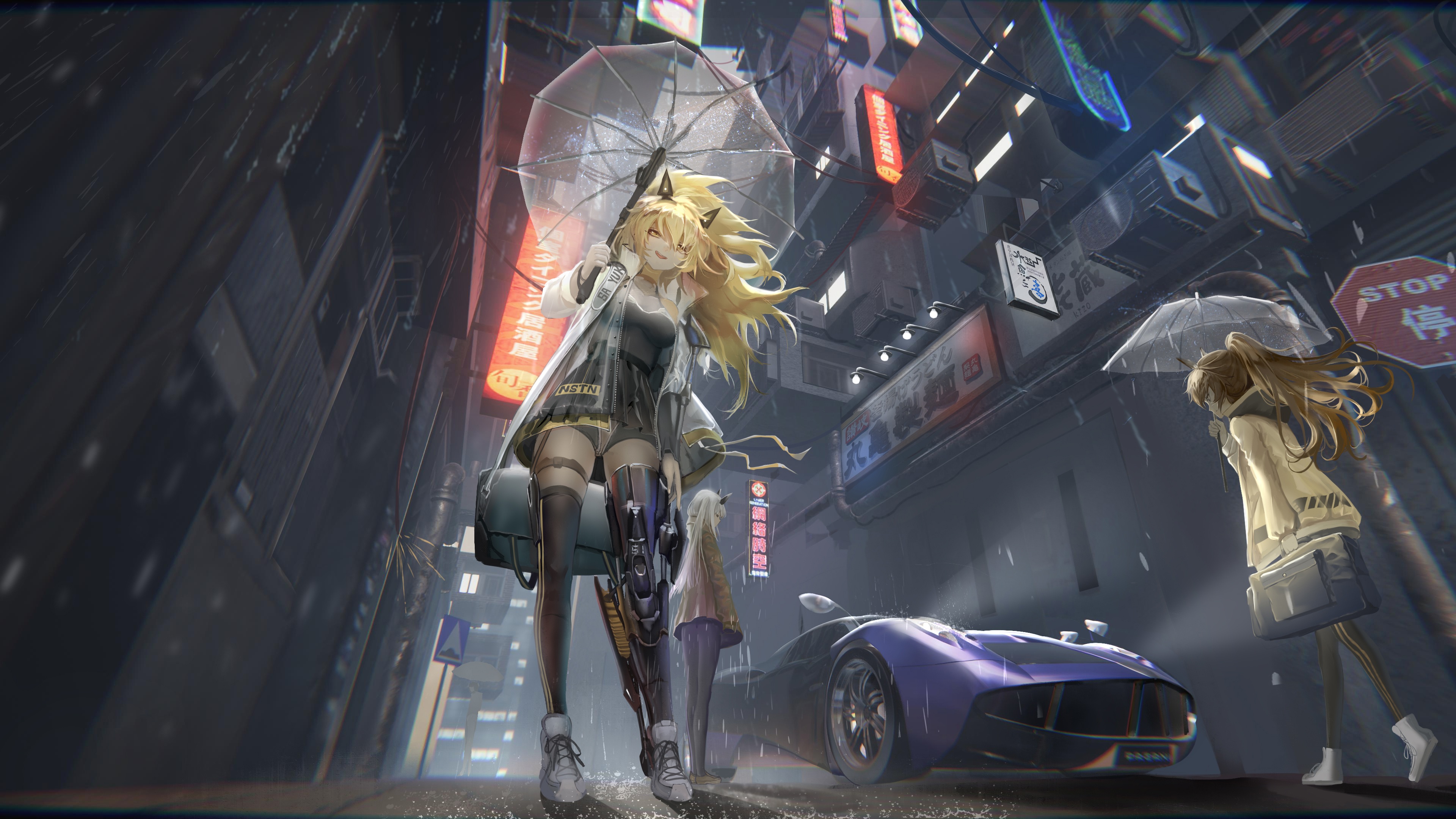 Wallpaper 4k Cyberpunk Anime Science Fiction Wallpaper