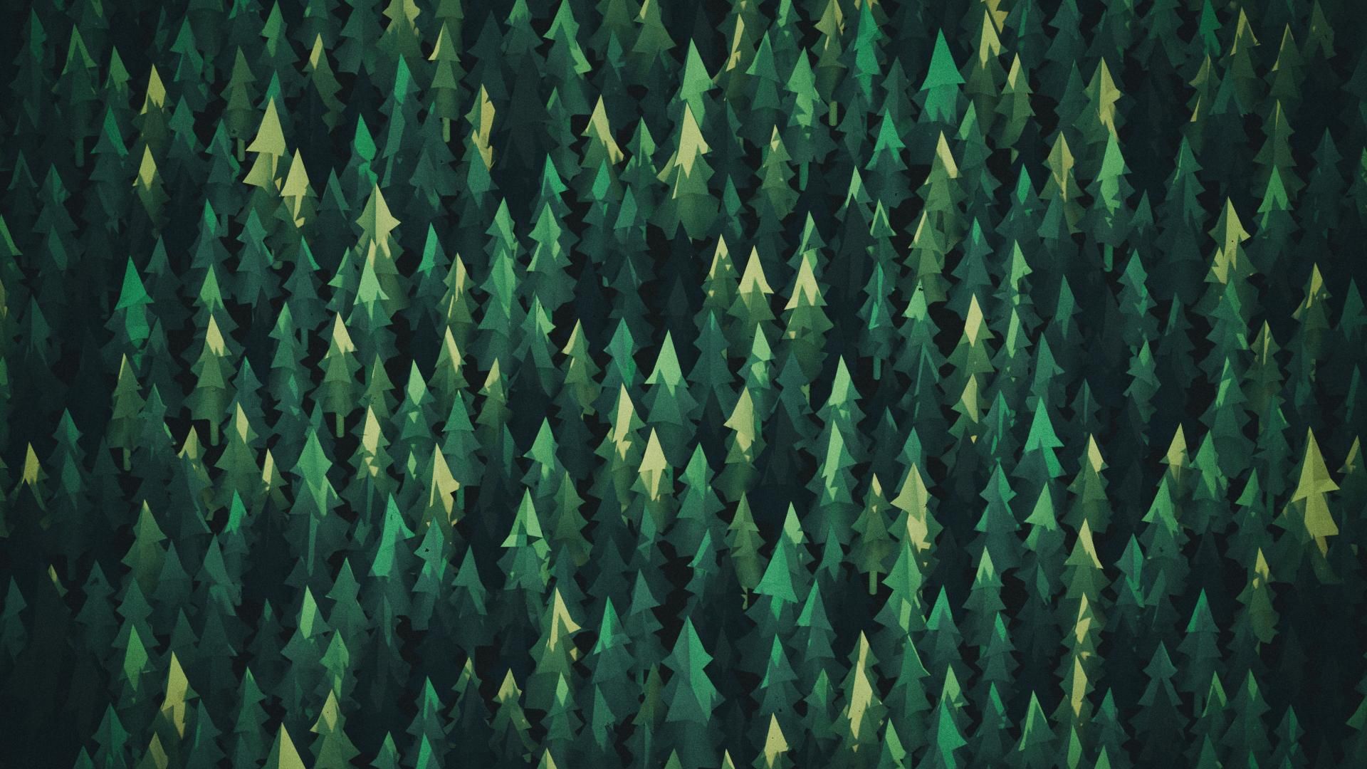 Minimalist Forest Wallpaper