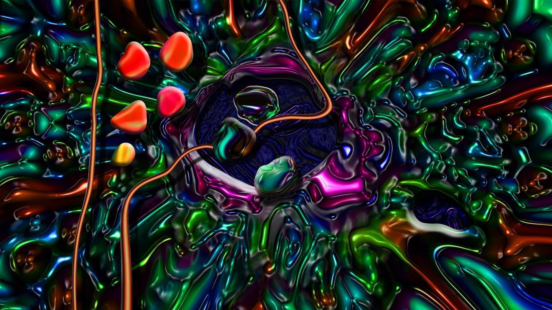 Trippy 3D Wallpaper Computer