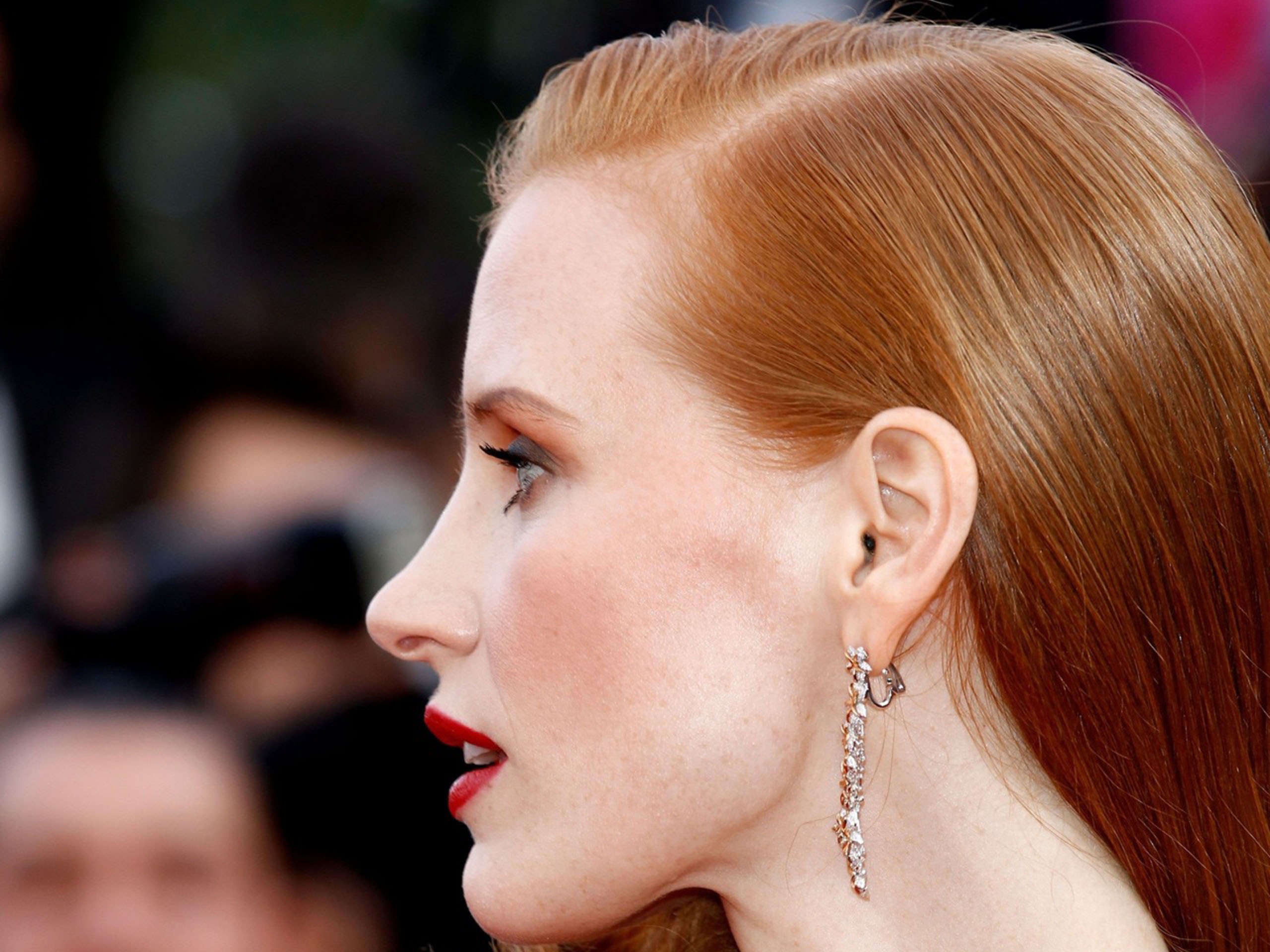Jessica Chastain Side Profile