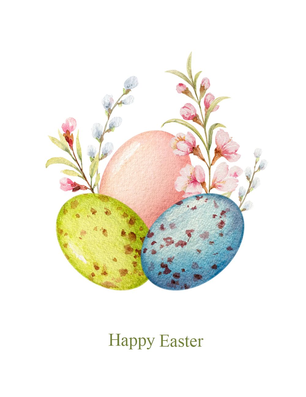 Watercolor Easter Spring Clipart. Decorative Eggs and Spring. Etsy. Easter paintings, Easter illustration, Easter drawings