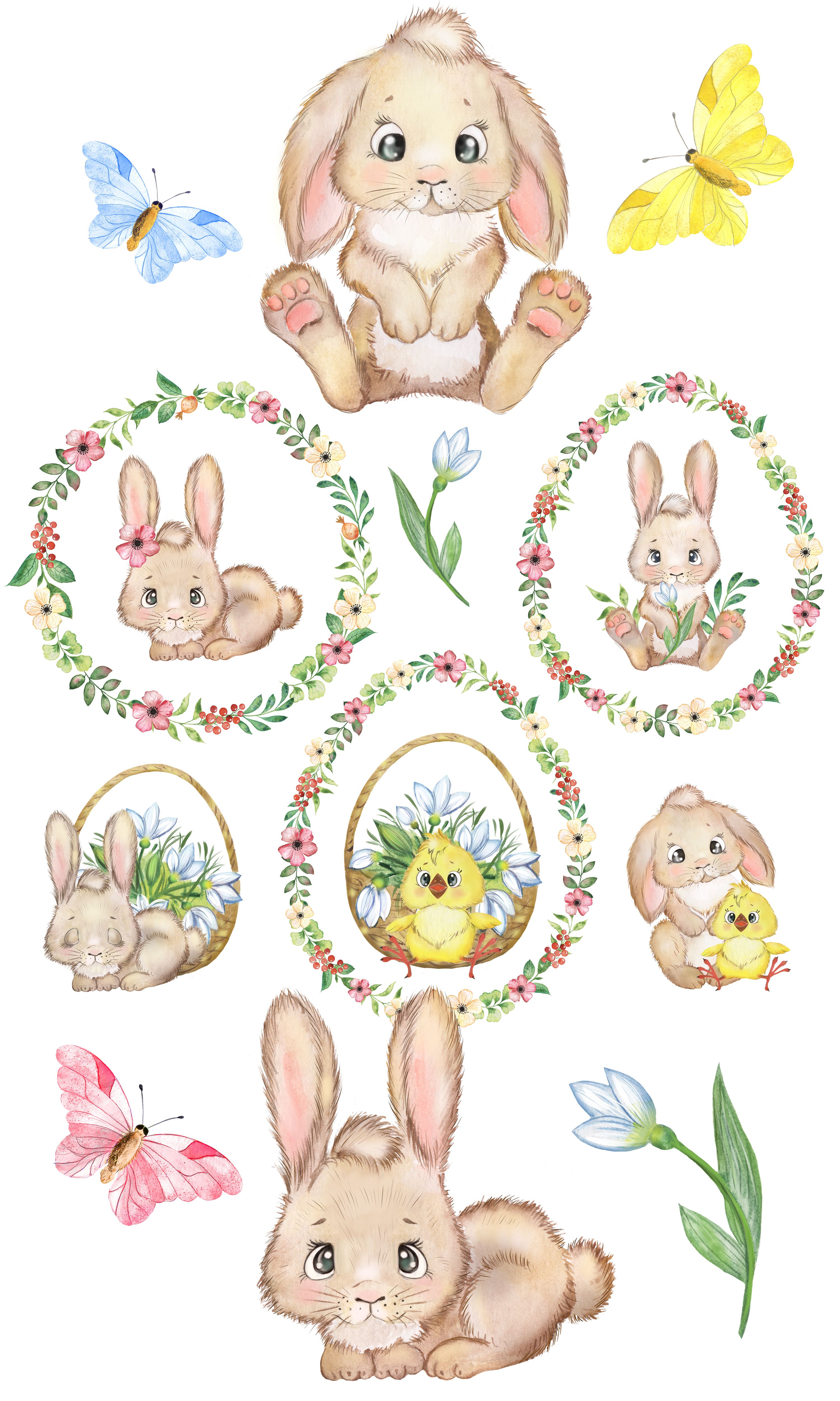 My watercolor clip arts