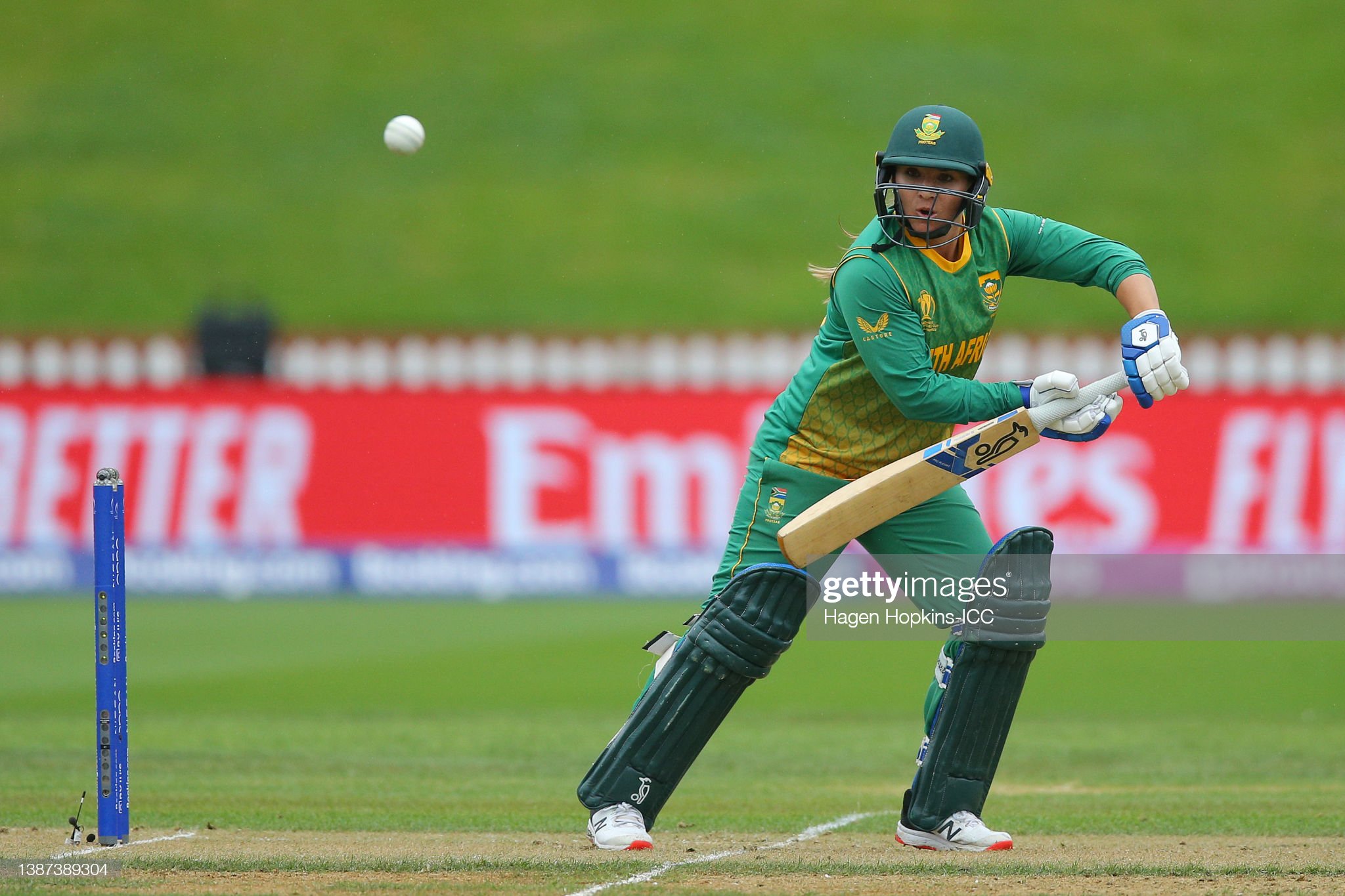 Mignon du Preez of South Africa bats during the 2022 ICC Women's. News Photo