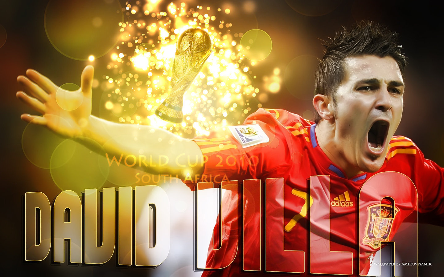 David Villa FIFA World Cup 2010 Villa Wallpaper