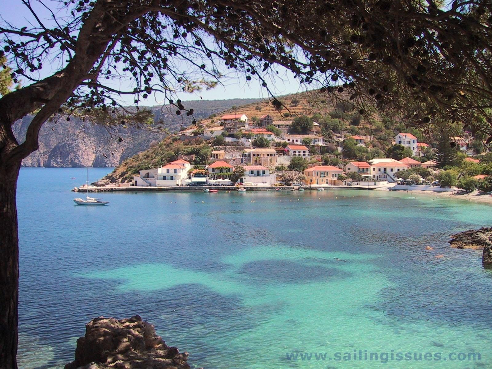 Kefalonia Assos port x 1200 desktop wallpaper