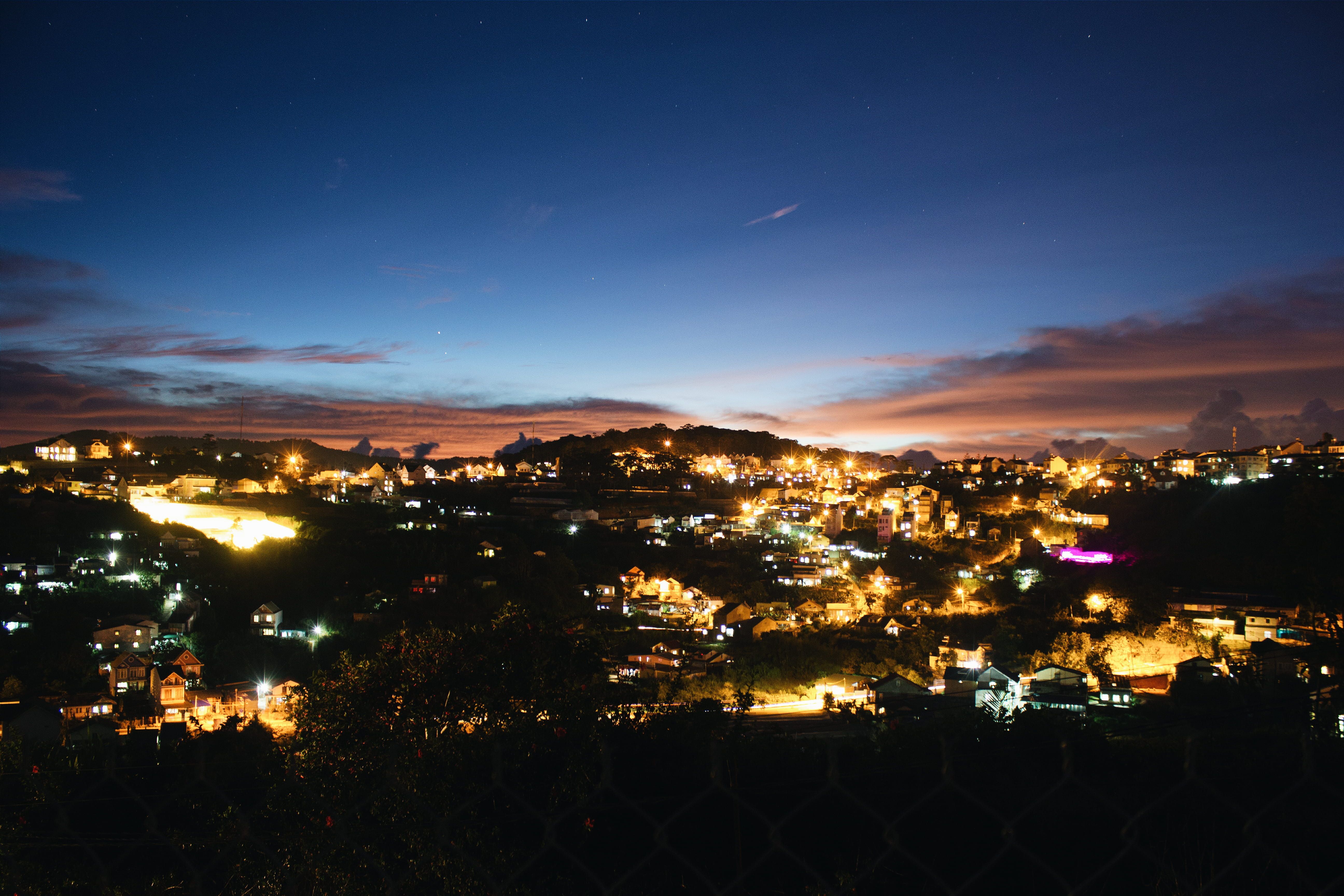 landscape #travel #night #city #dalat #vietnam K #wallpaper #hdwallpaper #desktop. Dalat, Dalat vietnam, Landscape