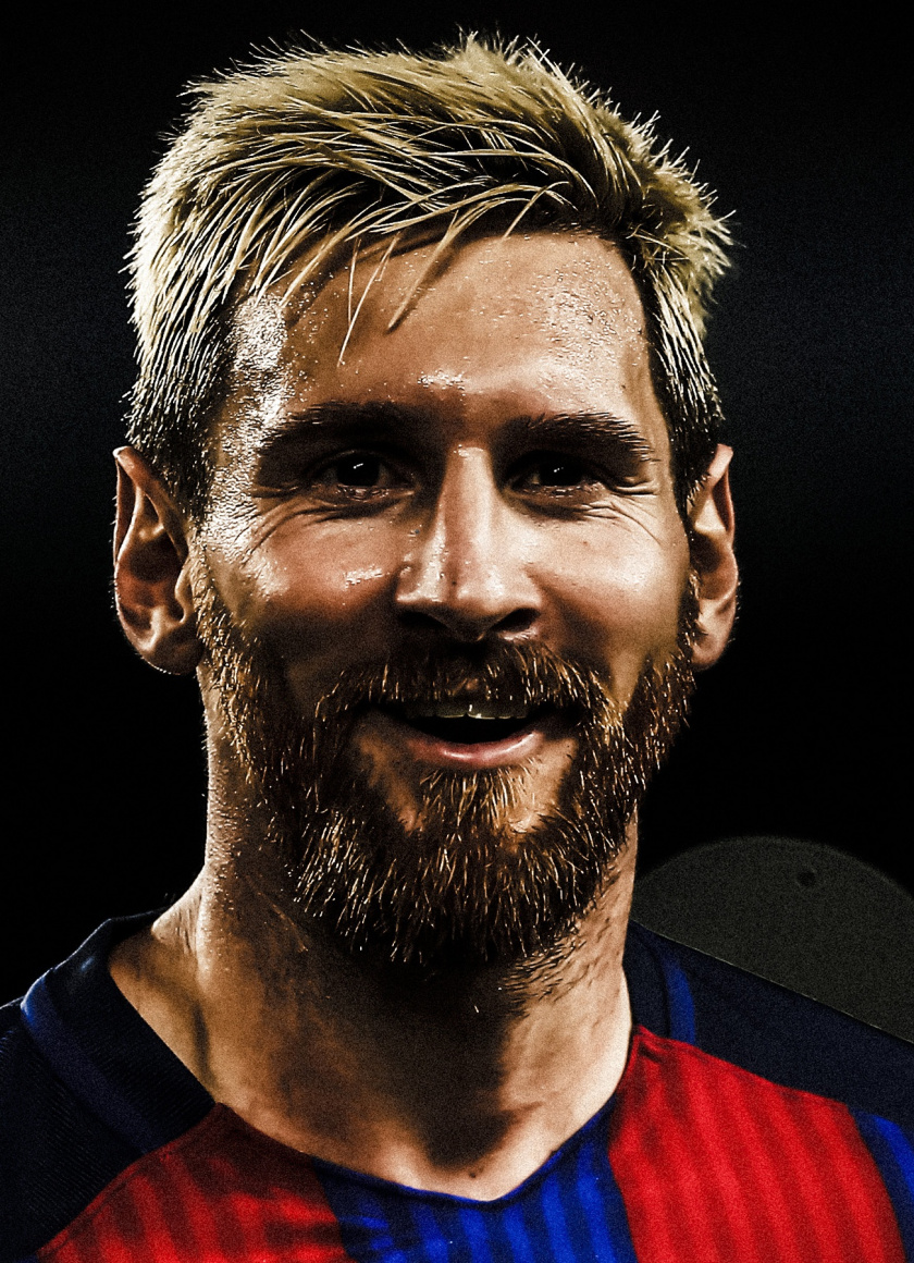 Download Smile, celebrity, Lionel Messi wallpaper, 840x iPhone iPhone 4S, iPod touch