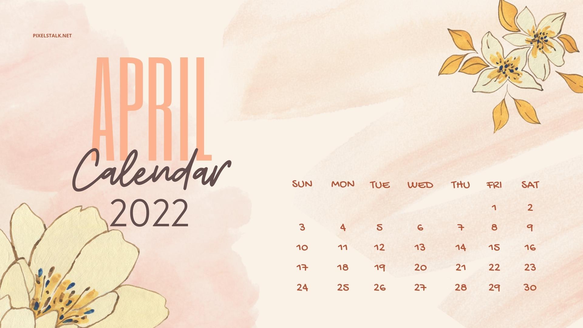 Download Free 2022 April Calendar Wallpaper Discover more 2022 Calendar April  2022 April Calendar A  Calendar wallpaper Desktop wallpaper calendar  Wallpaper