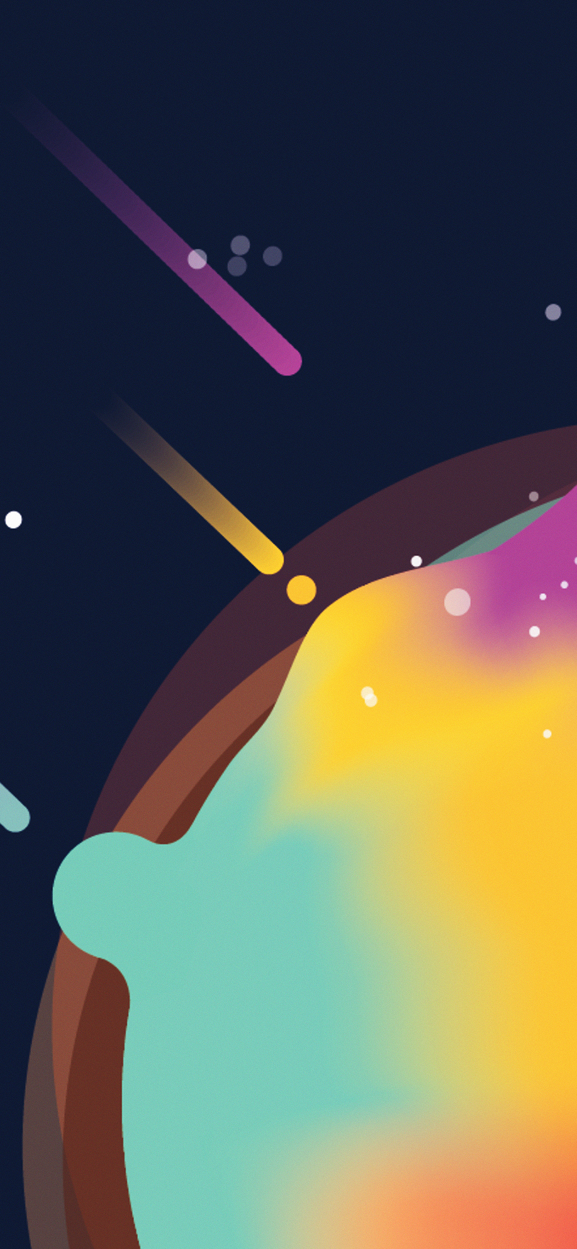 iPhone X wallpaper. space simple minimal graphic illustration art