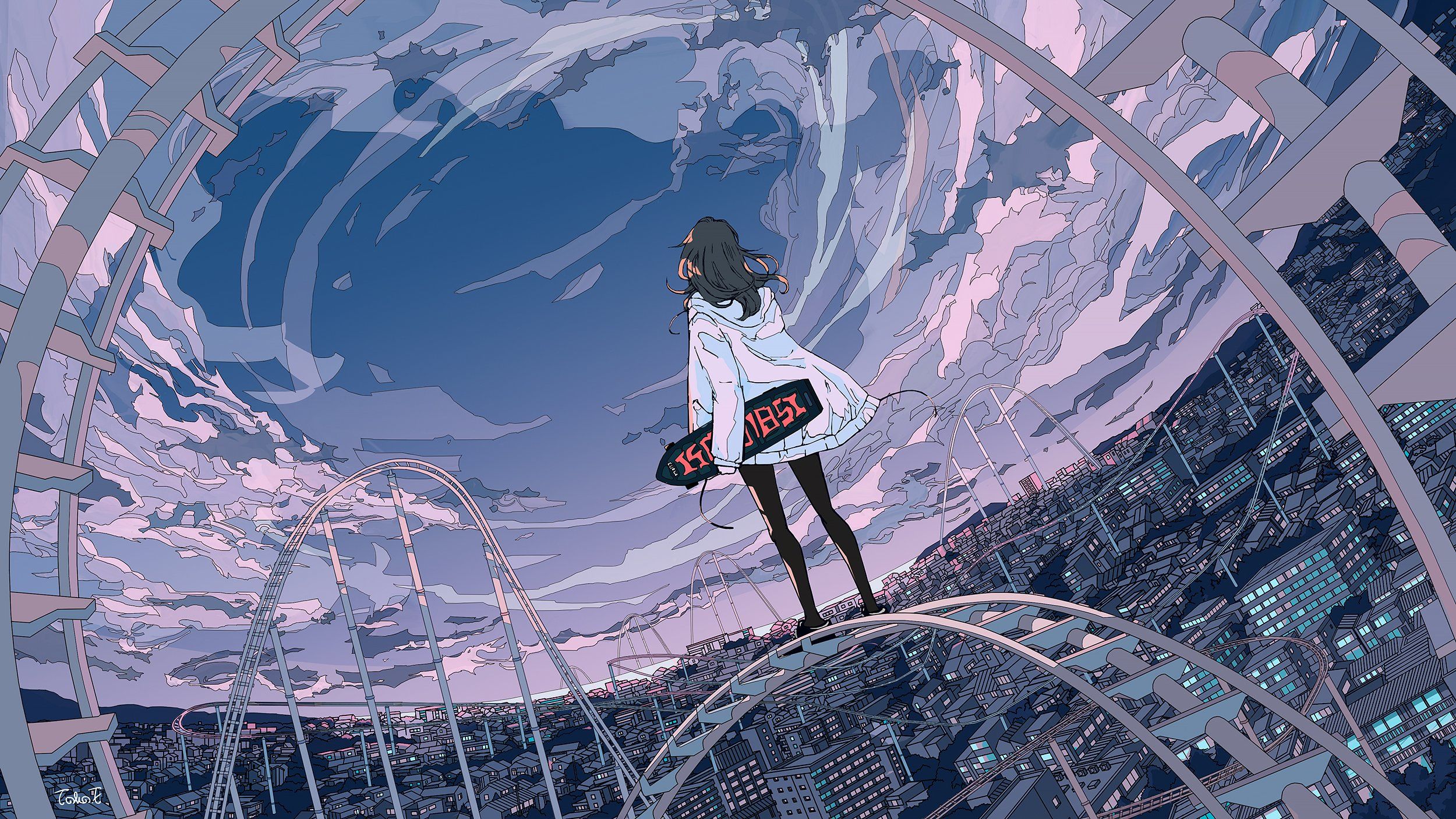 トーコ Toko on Twitter. Anime scenery wallpaper, Desktop wallpaper art, Scenery wallpaper