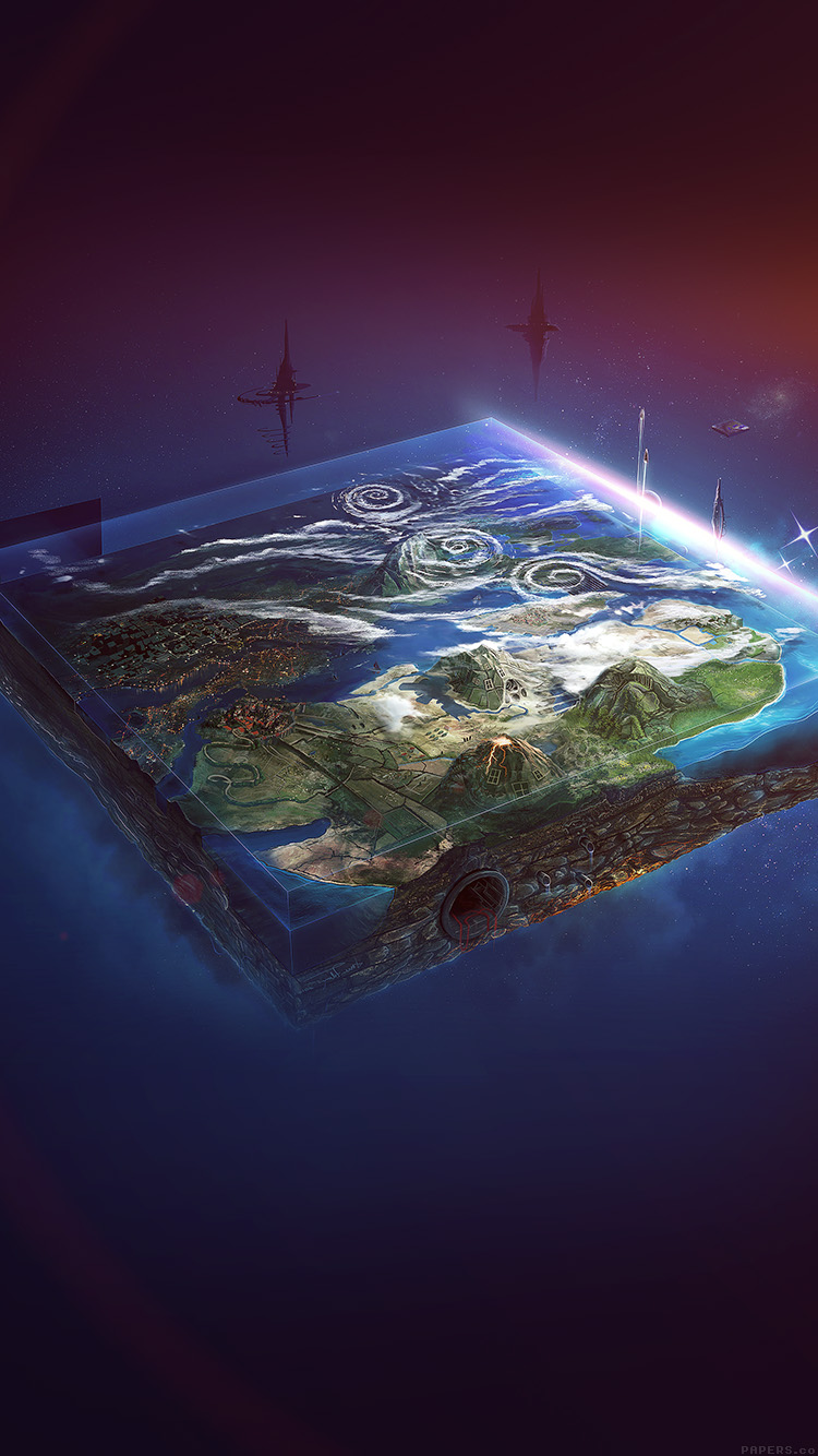 Flat Earth Art Flare Illust Space Wallpaper