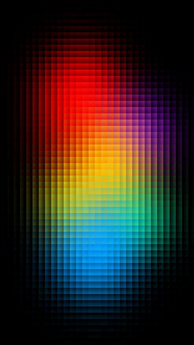 Rainbow Flat Art iPhone Abstract Full HD Wallpaper