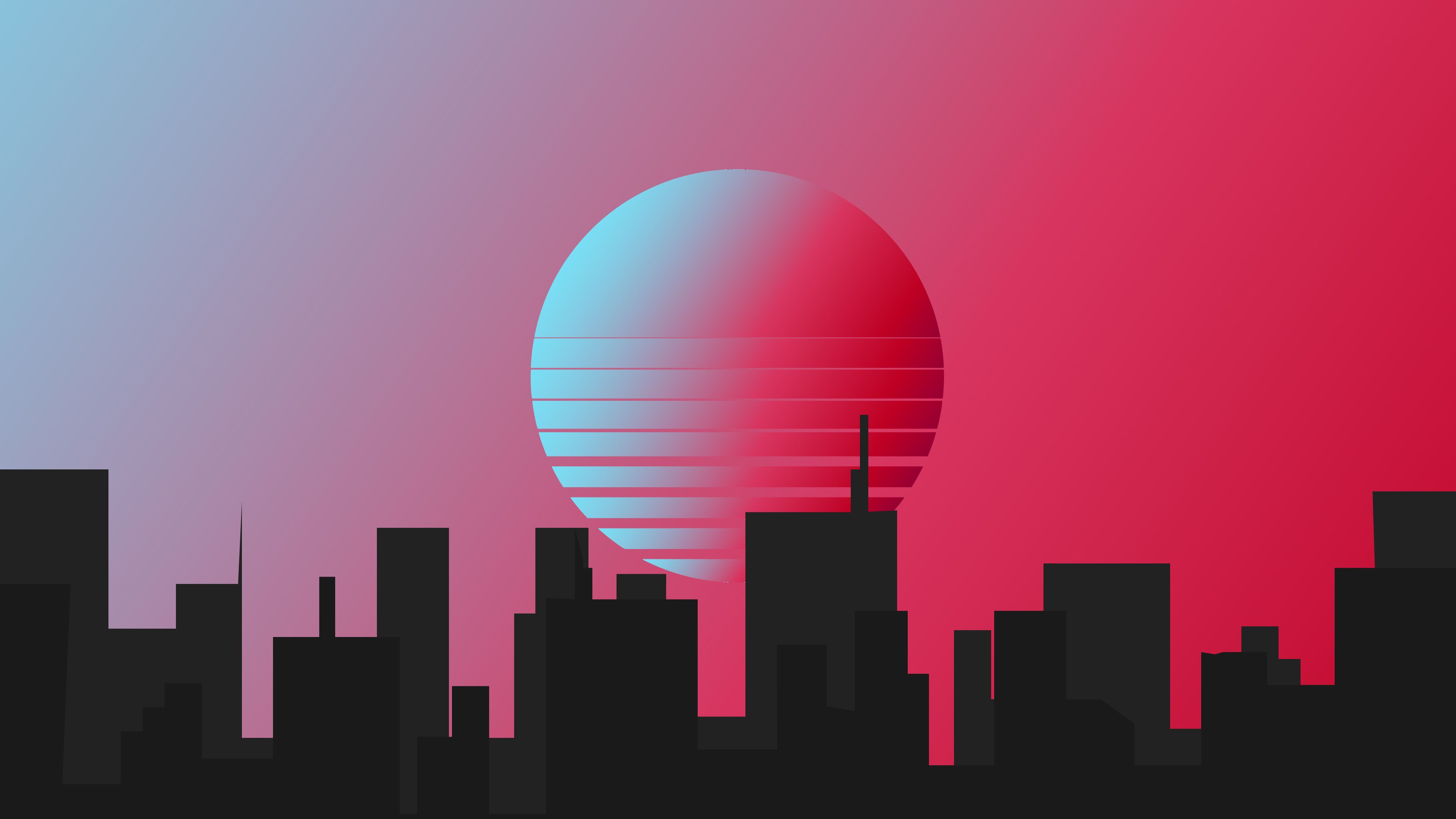 City Retrowave Minimal 4k City Retrowave Minimal 4k wallpaper. Computer wallpaper desktop wallpaper, Wallpaper image hd, Minimalist wallpaper