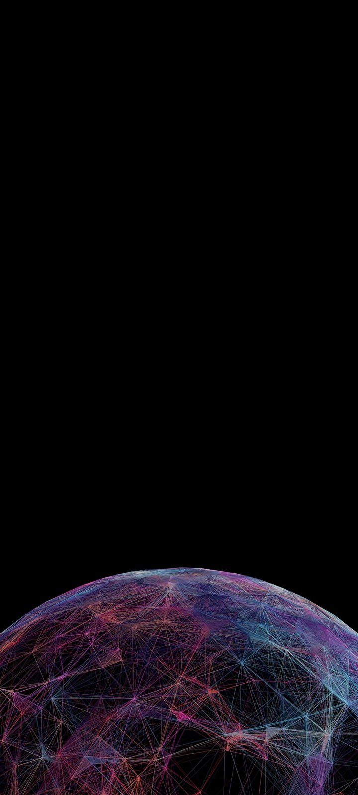 Amoled Glob Black Background Wallpaper 720x1600