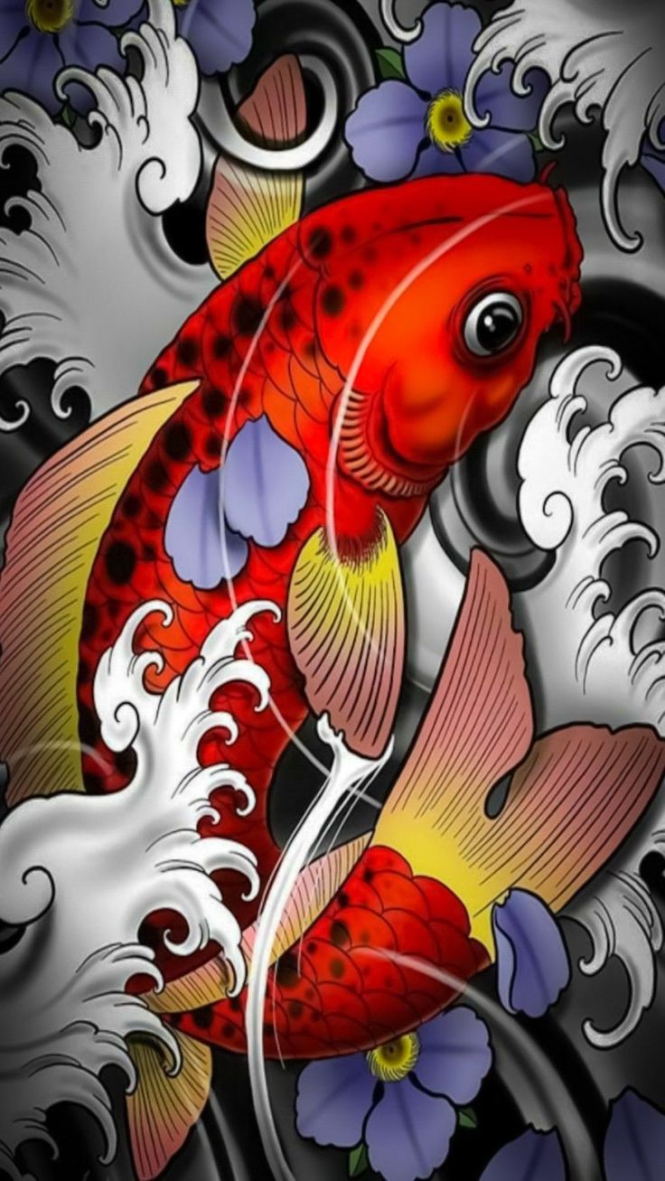 Diy Ghost Tattoo Wallpaper Download.com 114. Japanese pop art, Pop art wallpaper, Dragon koi tattoo design