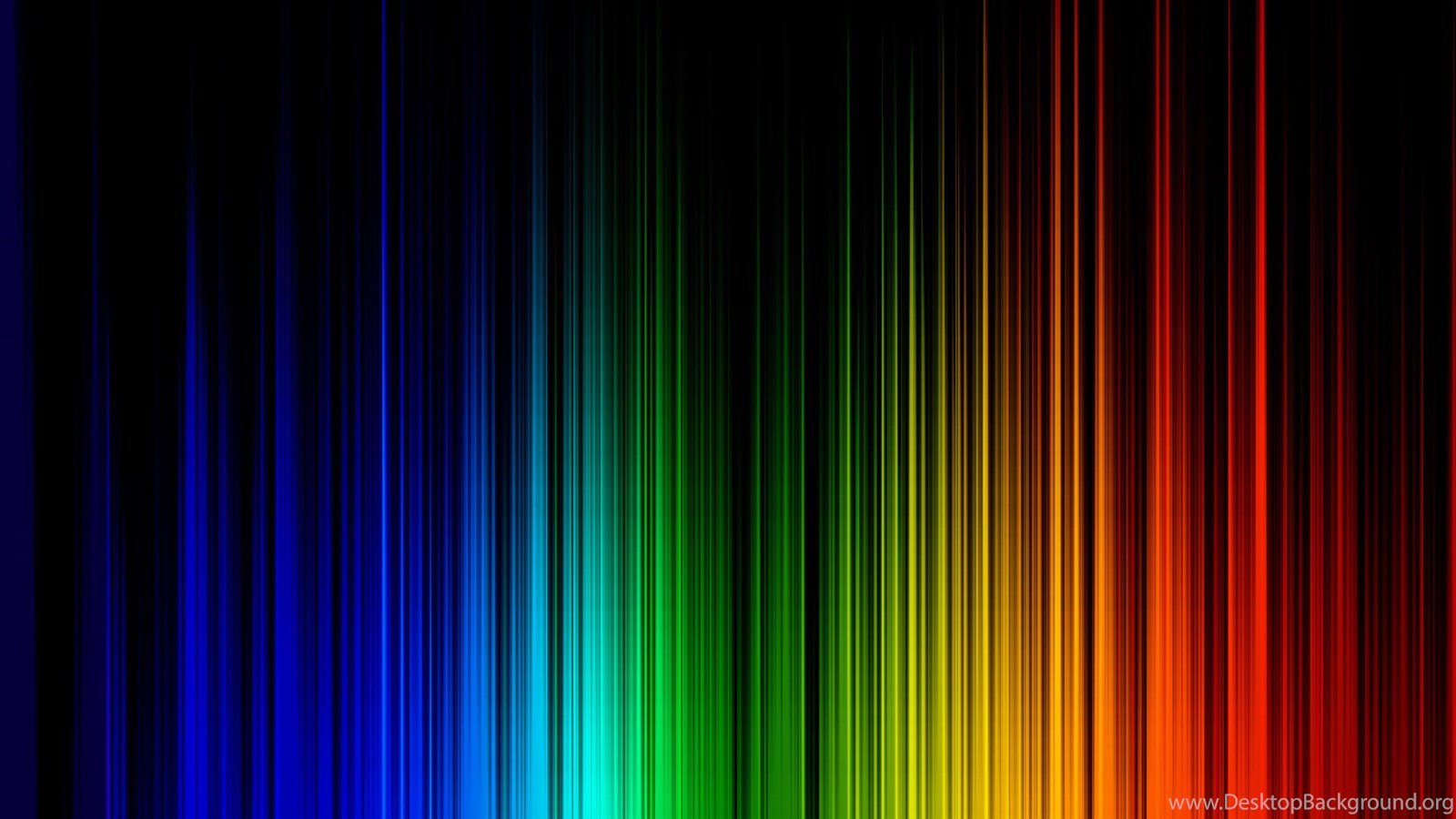 Wallpaper Black, Rainbow, Digital Rainbow. Desktop Background