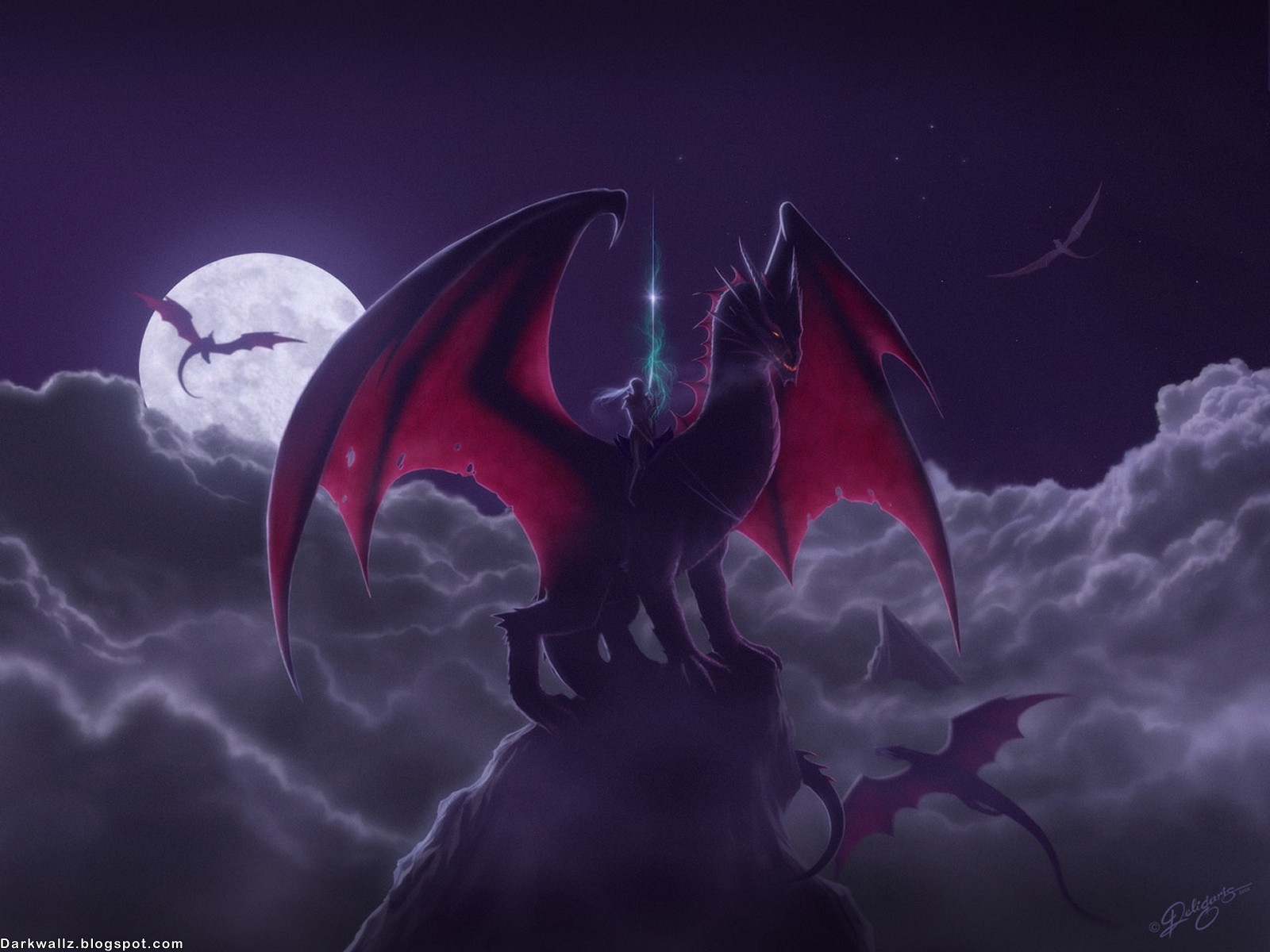 Dark Dragon Wallpaper