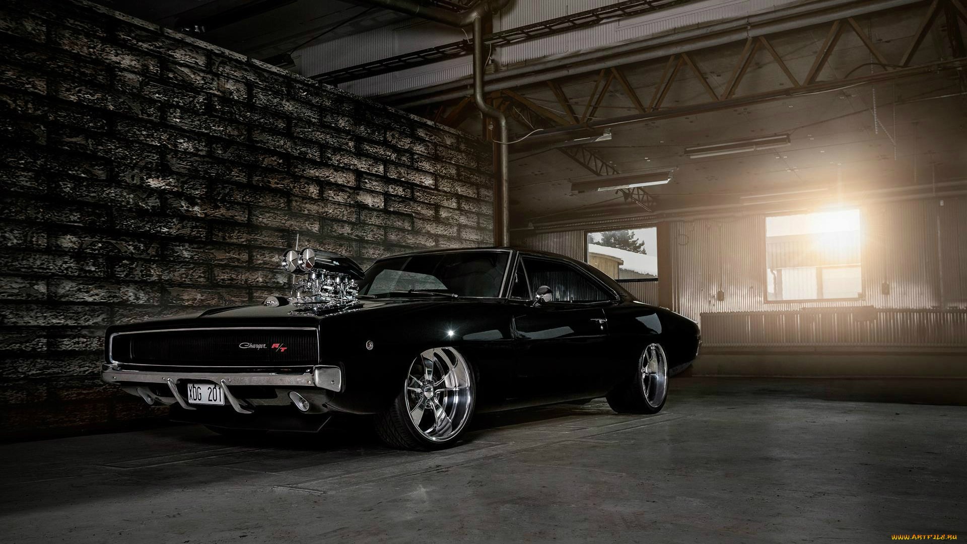 dodge, Charger, 1968, Muscle, Cars, Hot, Rod, Engine Wallpaper HD / Desktop and Mobile Background