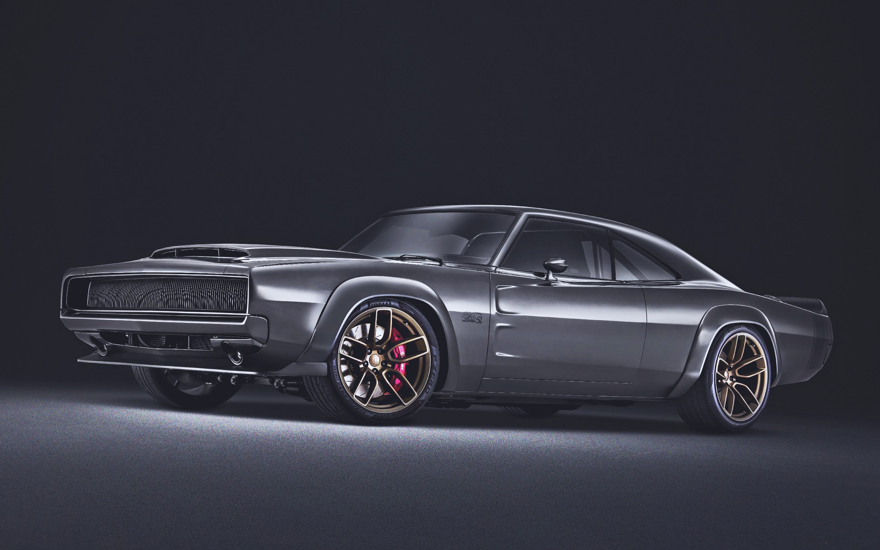 Download wallpaper Dodge Charger, muscle cars, 1968 cars, Mopar 426 Hemi, tuning, retro cars, Customized Dodge Charger, american cars, Dodge, 1968 Dodge Charger for desktop with resolution 2880x1800. High Quality HD picture wallpaper