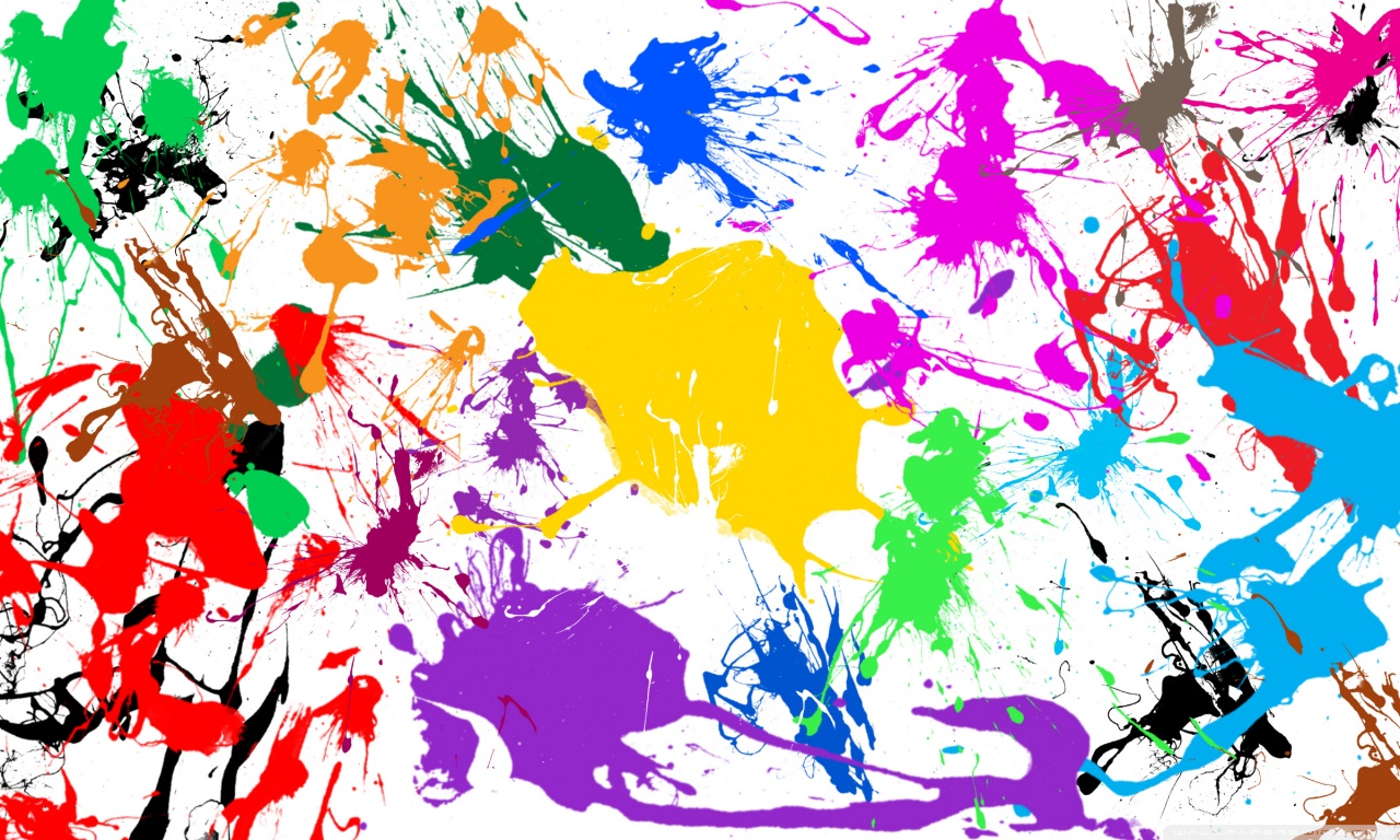 Paint Splatter Ultra HD Desktop Background Wallpaper for: Widescreen & UltraWide Desktop & Laptop, Multi Display, Dual Monitor, Tablet