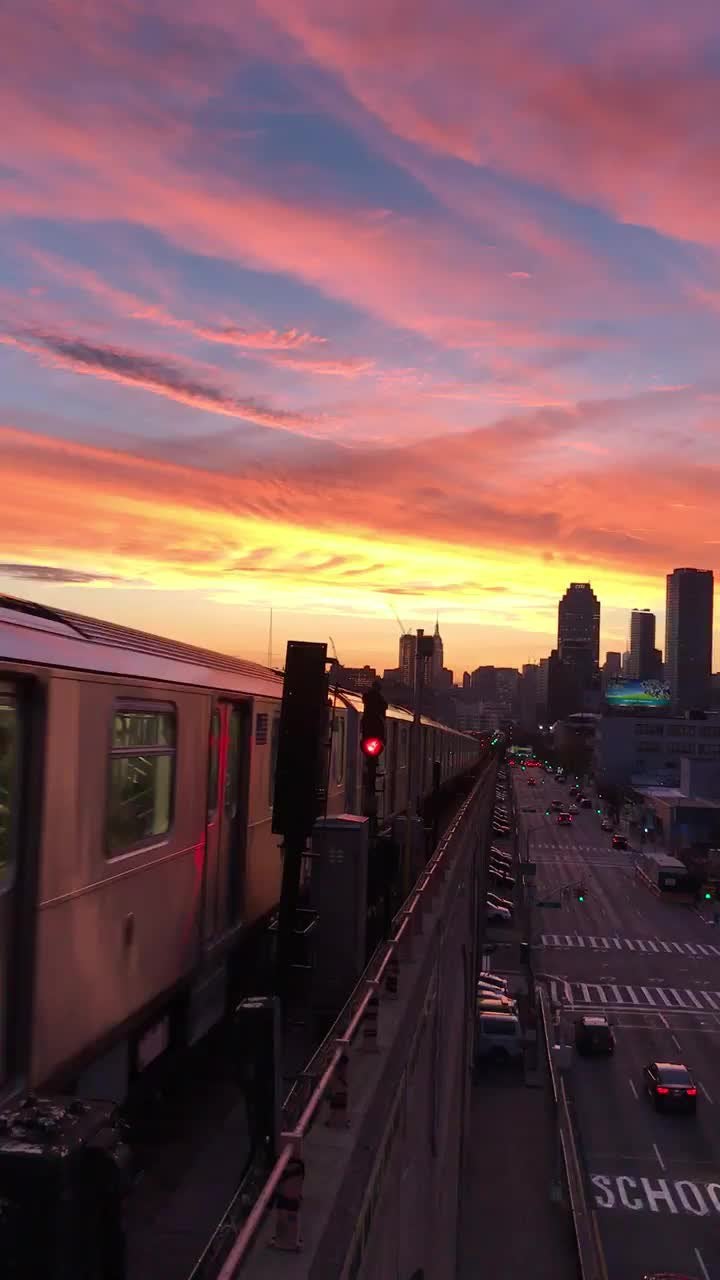 Stunning NYC sunset. No filter. Shot from Queens