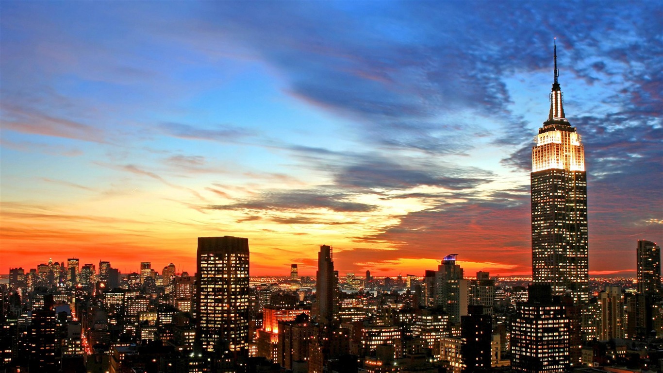 New York Skyline City Landscape Wallpaper