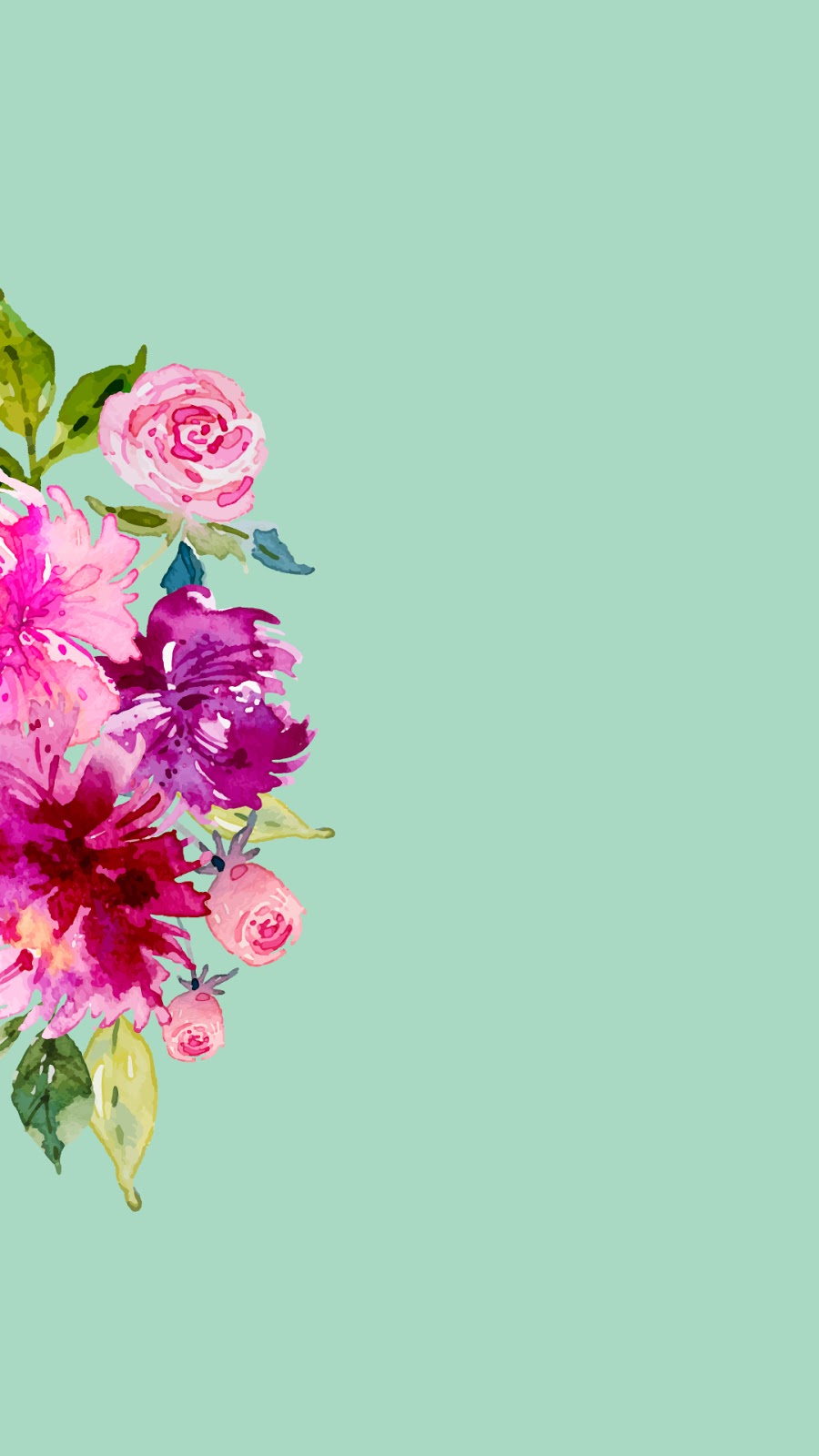 Pastel Flower Wallpaper iPhone