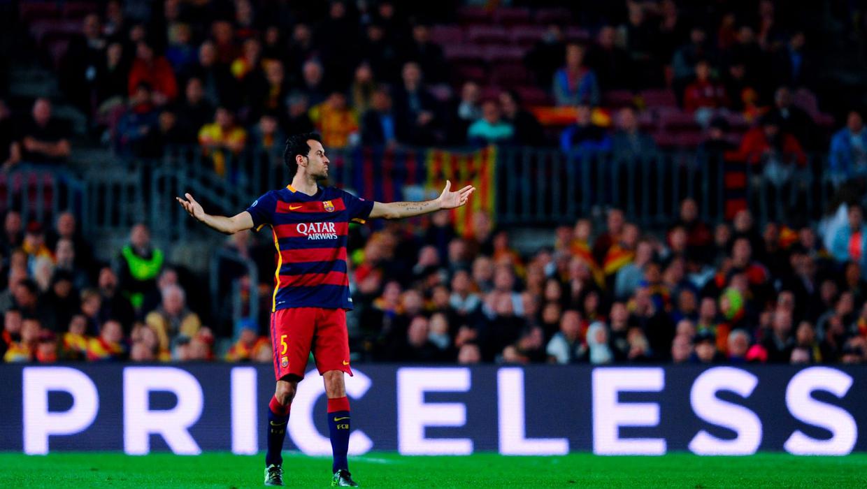 Busquets the battery in Barca watch