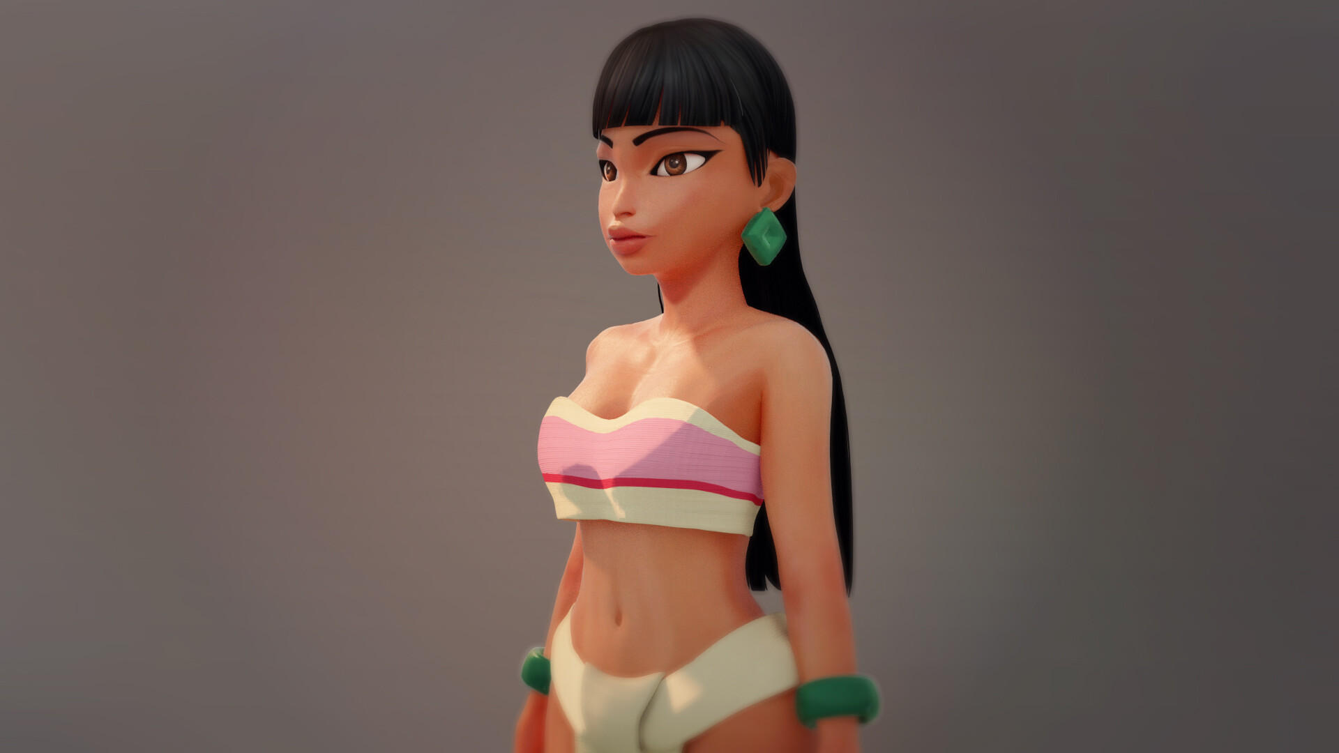 Chel From Road to El Dorado Modeling and texture