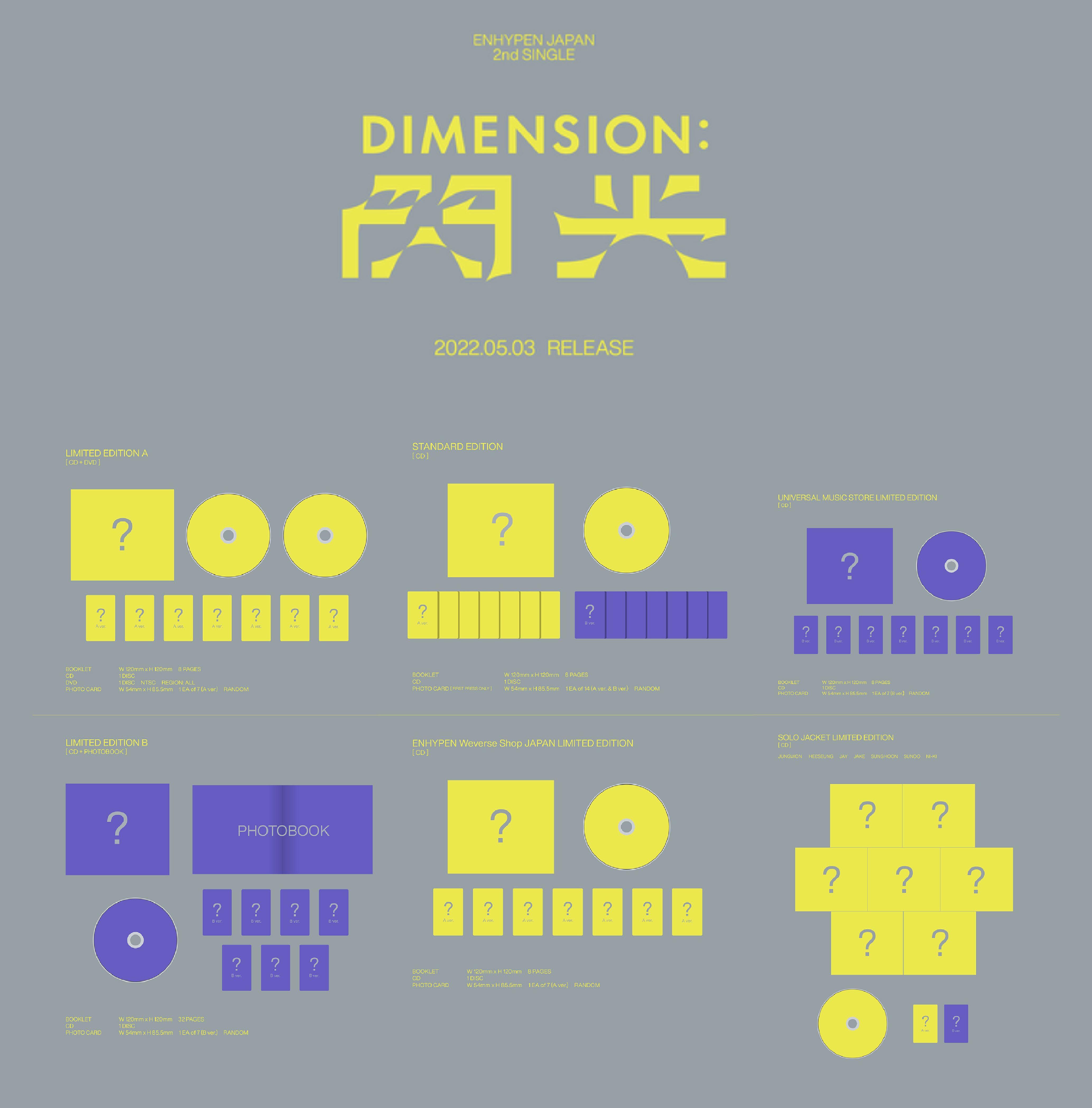 ENHYPEN - DIMENSION : SENKOU Limited Edition B CD – uDiscover Music