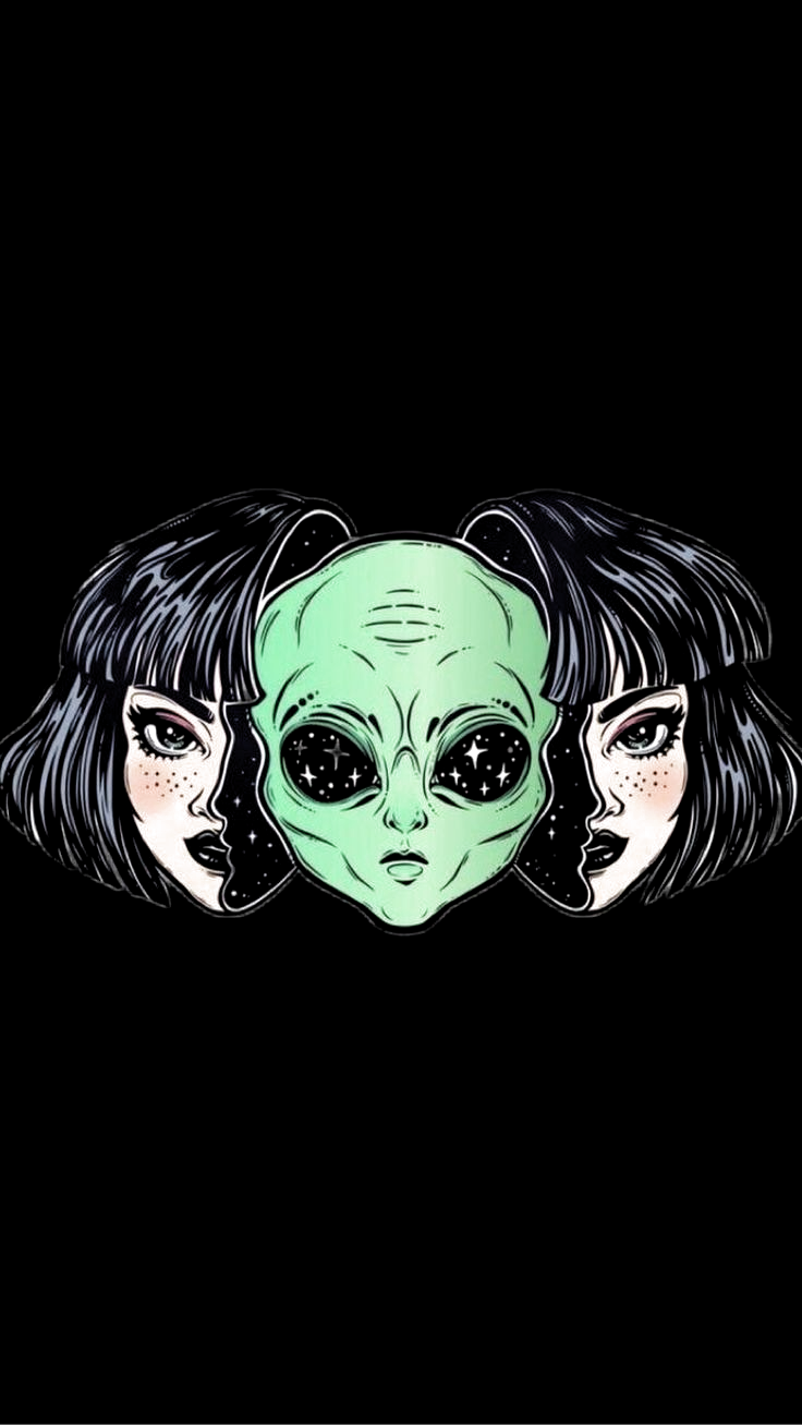 Cool Lock Screen Black Girl Wallpaper iPhone Photo. Alien aesthetic, Psychedelic art, Alien art
