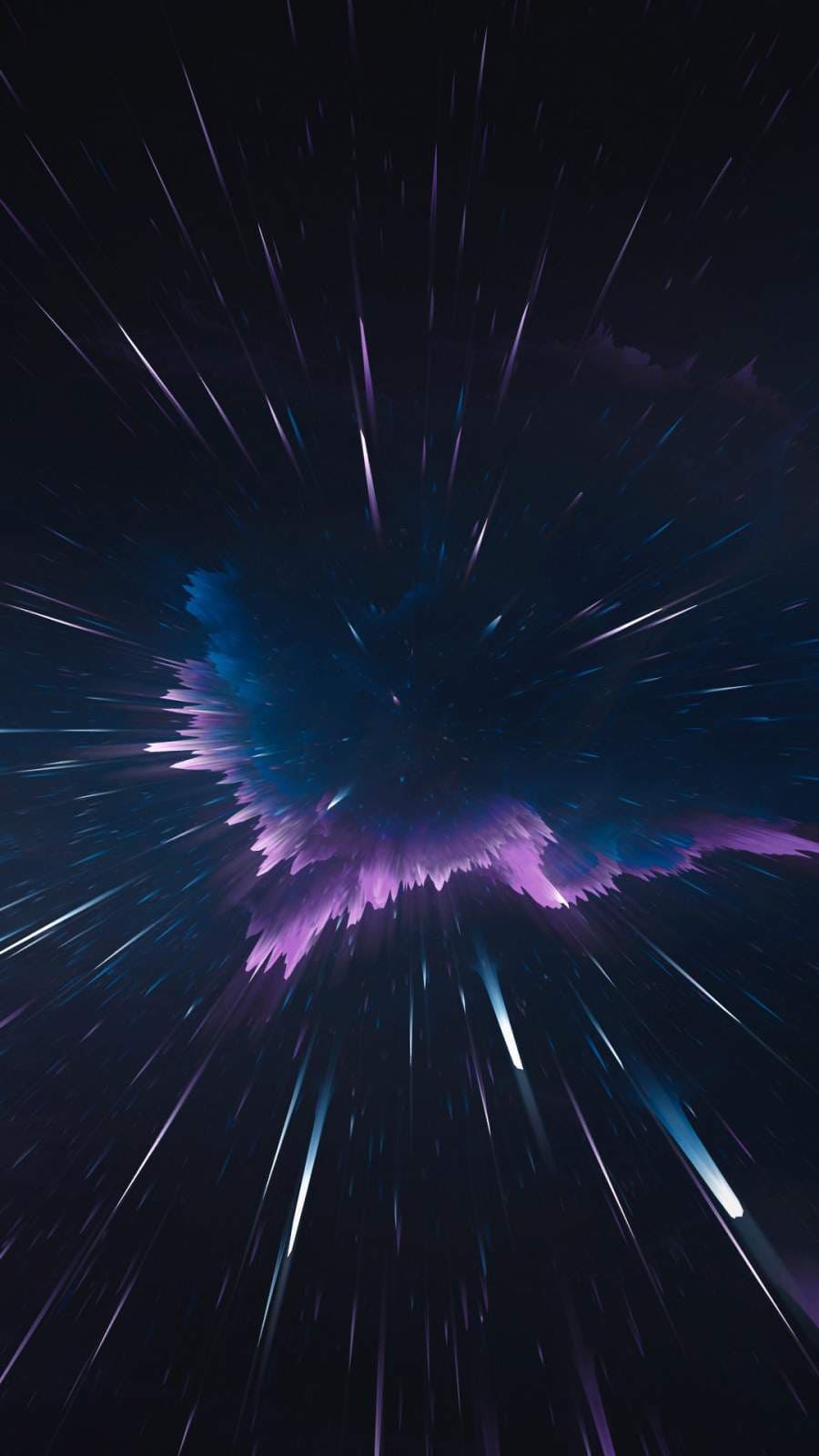Abstract Space Lightspeed iPhone Wallpaper