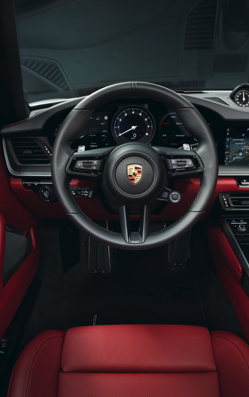 Download porsche 911 carrera s cabriolet, interior, 2019 840x1336 wallpaper, iphone iphone 5s, iphone 5c, ipod touch, 840x1336 HD image, background, 22250
