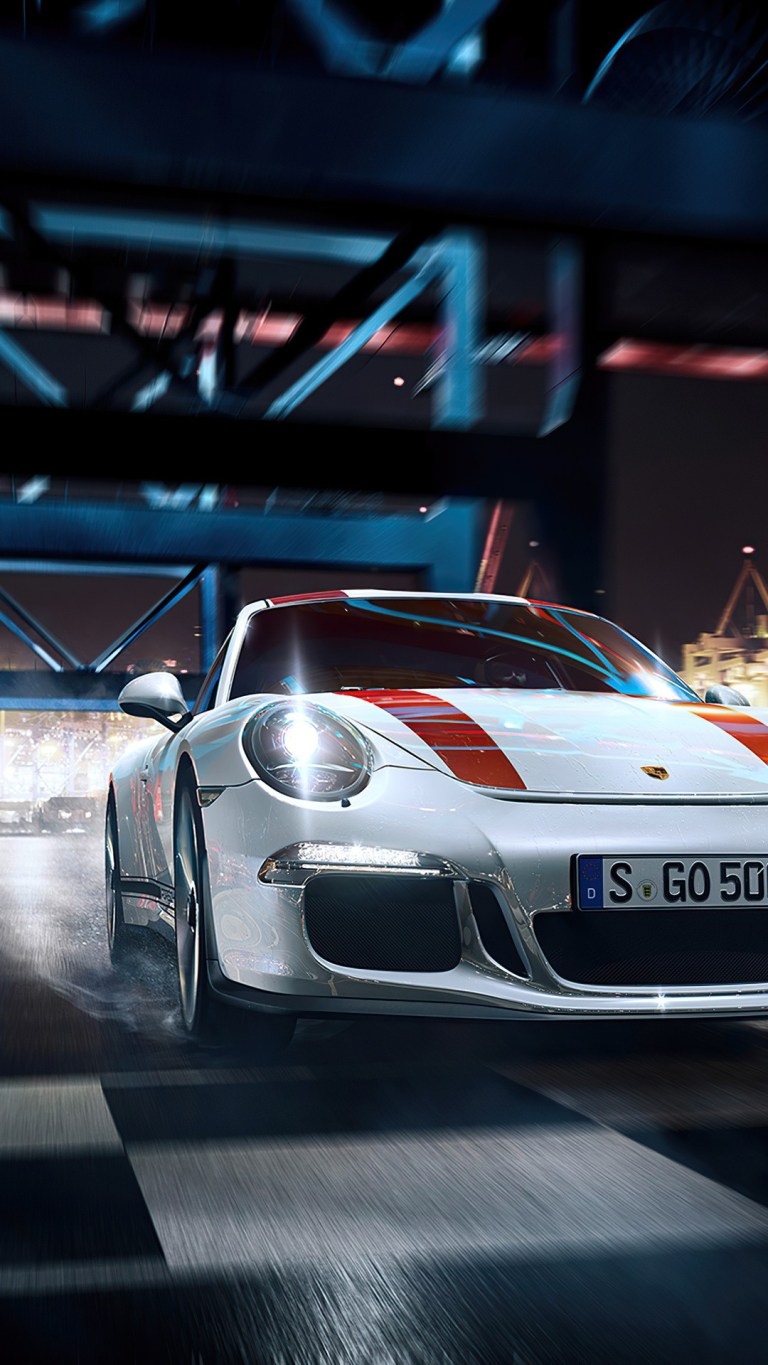 Porsche 911 Turbo S Night Ride 4k iPhone Wallpaper Free