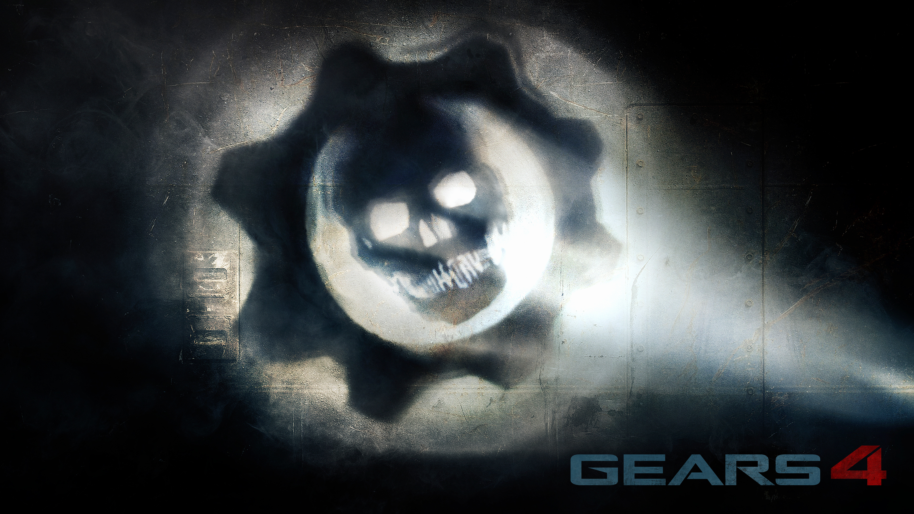 Gears of War Logo 4K wallpaper